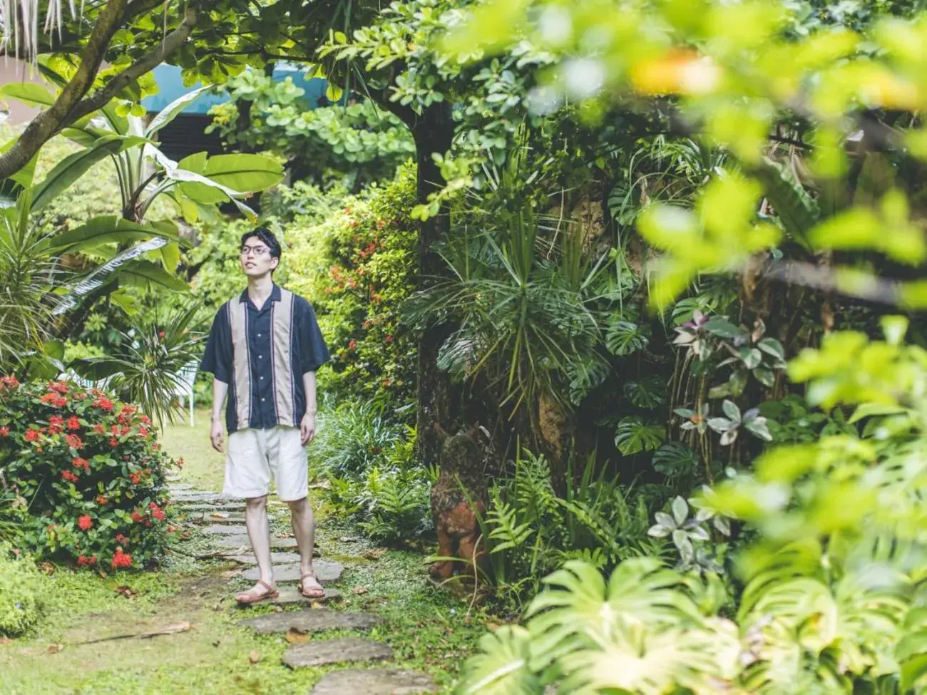 Garden in Okinawa Harborview Hotel