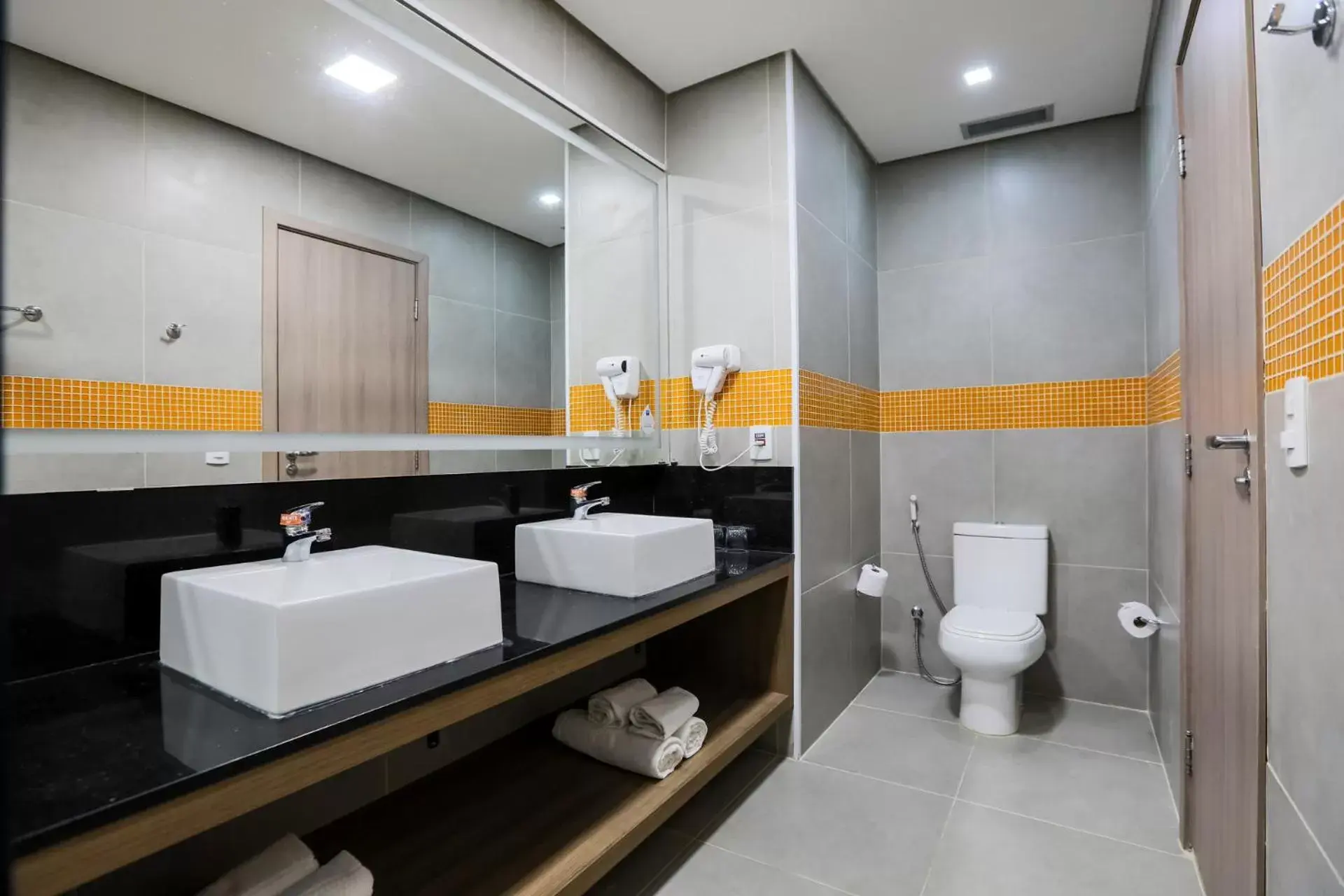 Toilet, Bathroom in TRYP By Wyndham Ribeirão Preto