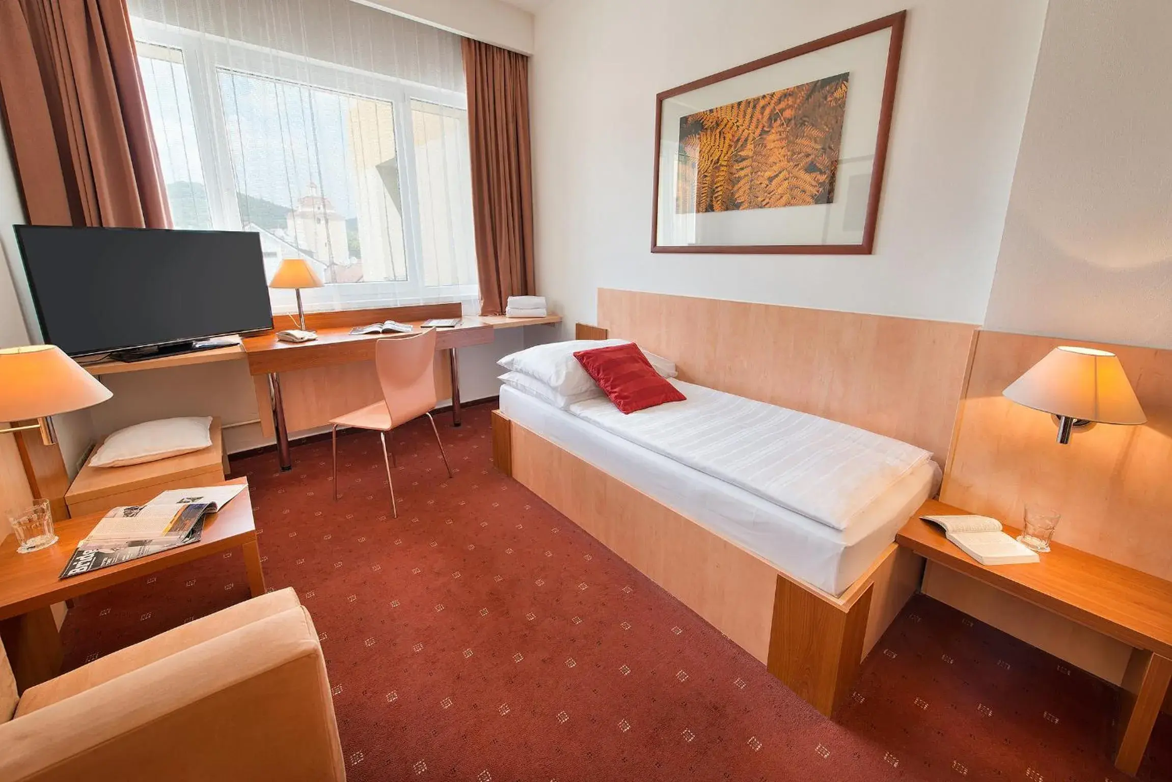 Photo of the whole room, Bed in Hotel Grand Litava Beroun