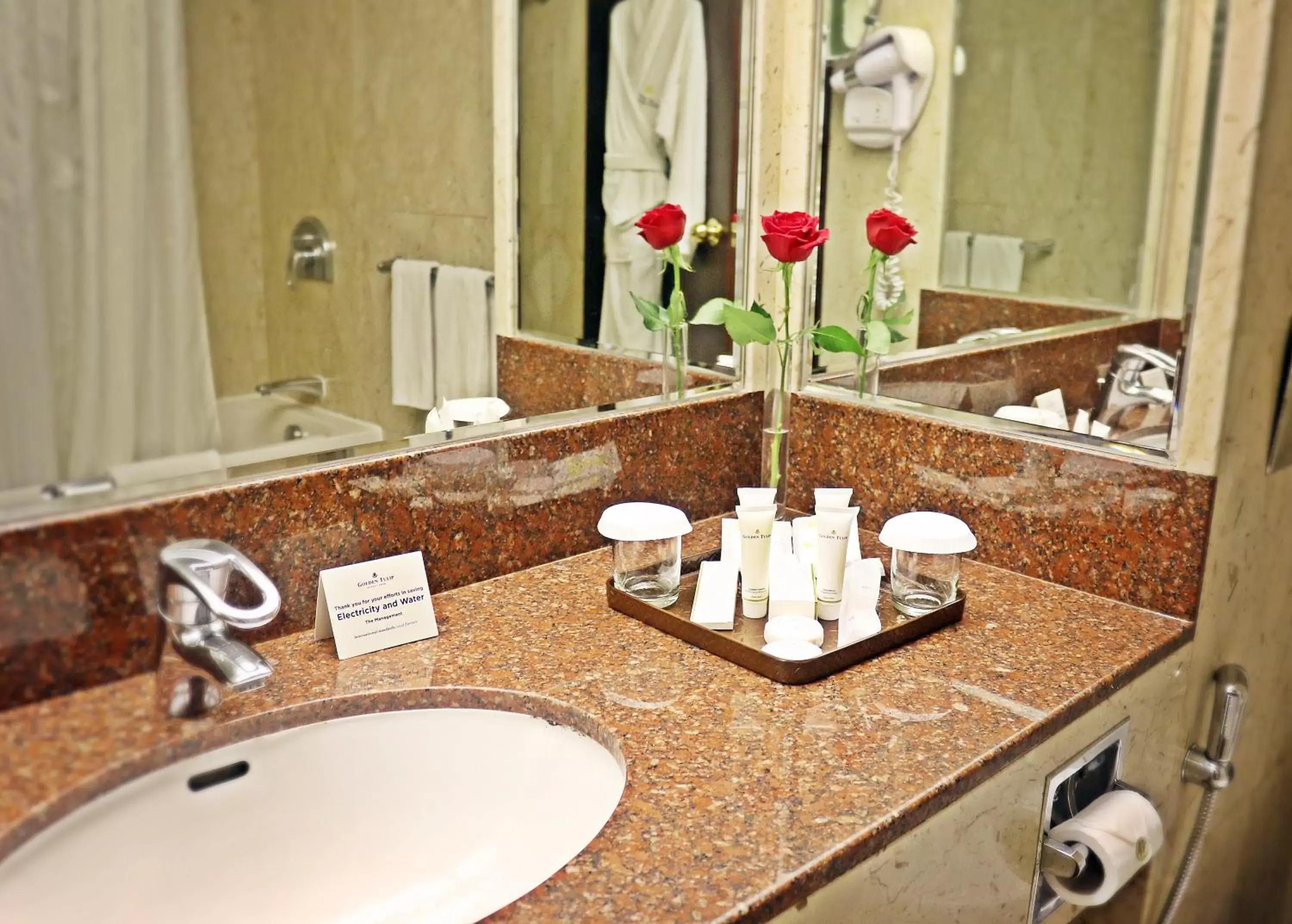 Bathroom in Golden Tulip Bahrain