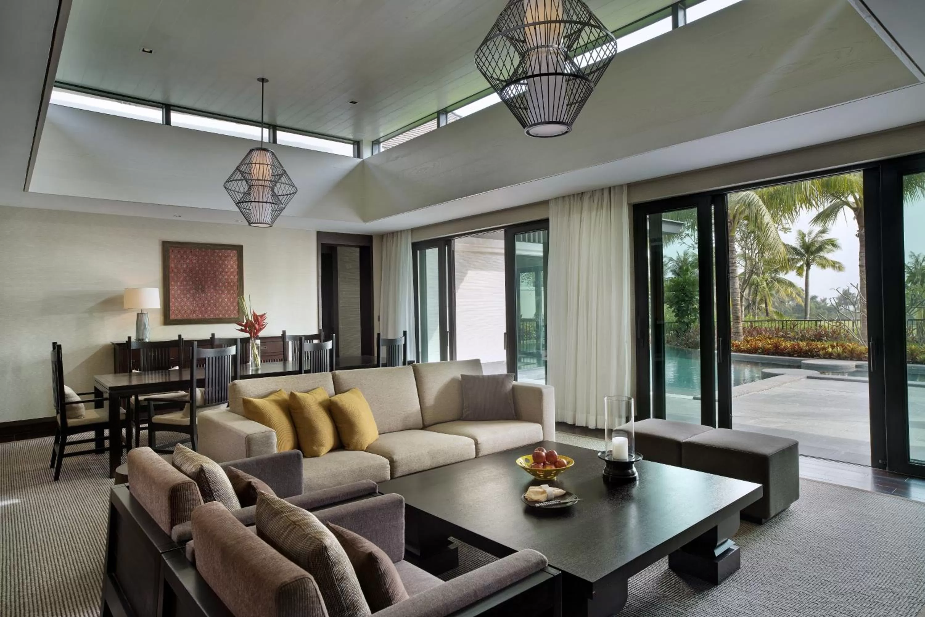 Living room in Raffles Hainan Clear Water Bay