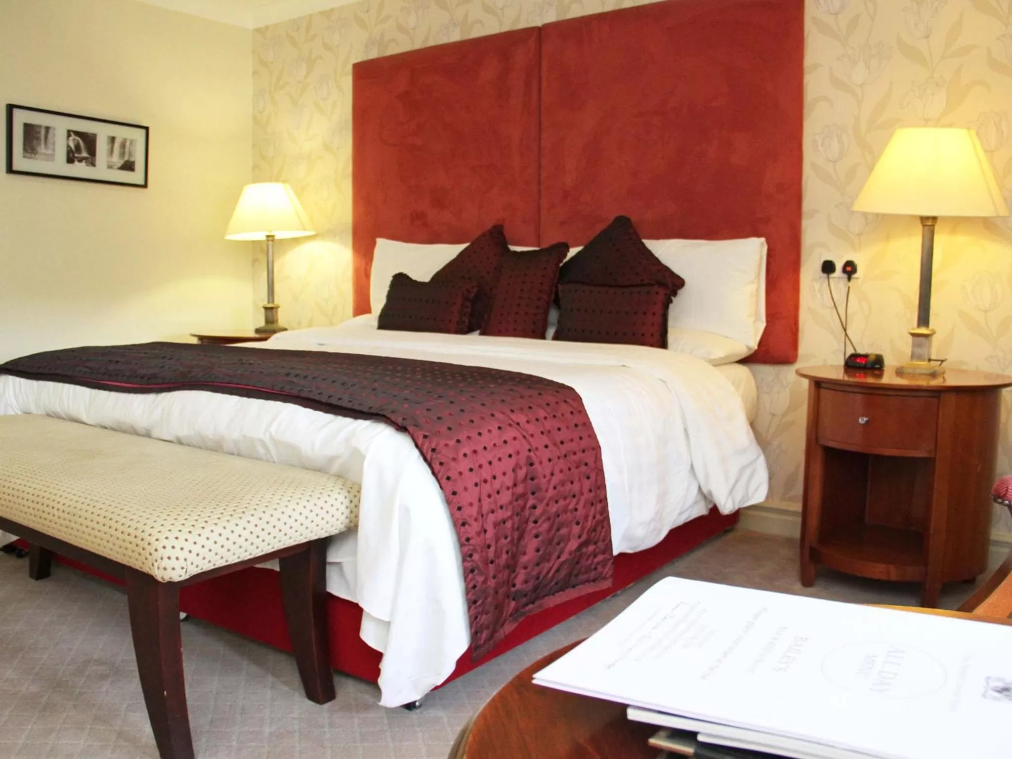 Bed in Honest Lawyer Hotel