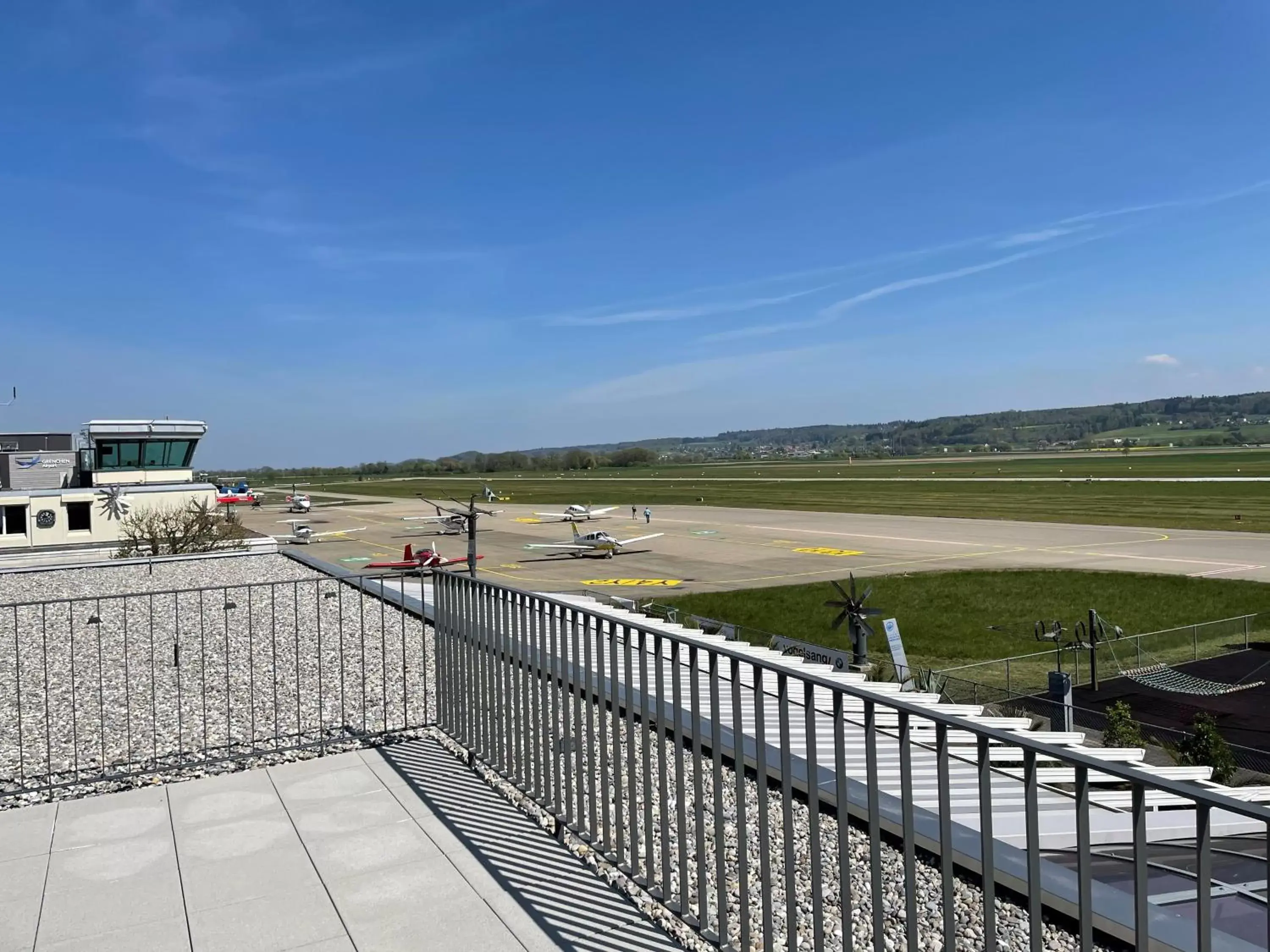 Balcony/Terrace in Airporthotel Grenchen