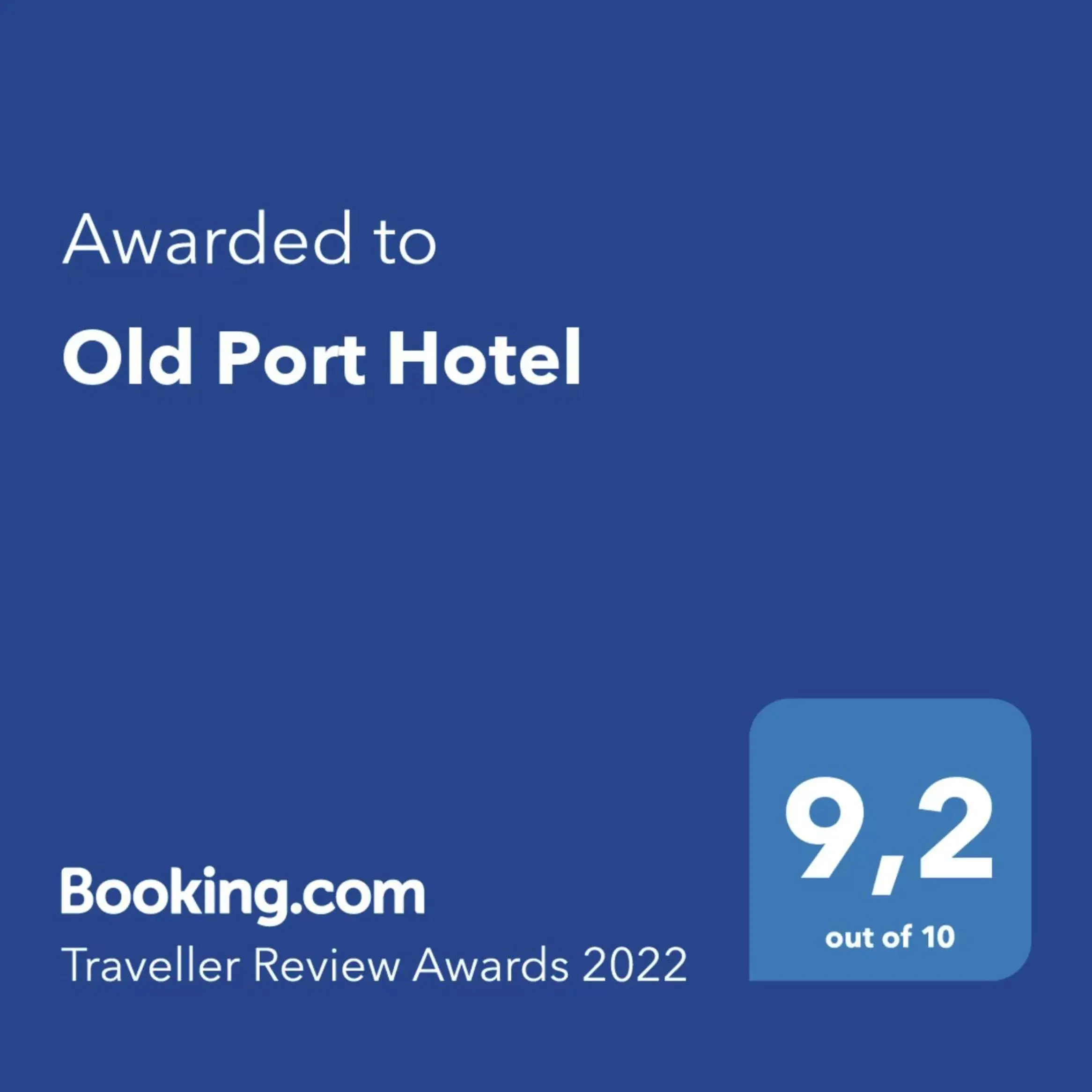 Logo/Certificate/Sign, Logo/Certificate/Sign/Award in Old Port Hotel