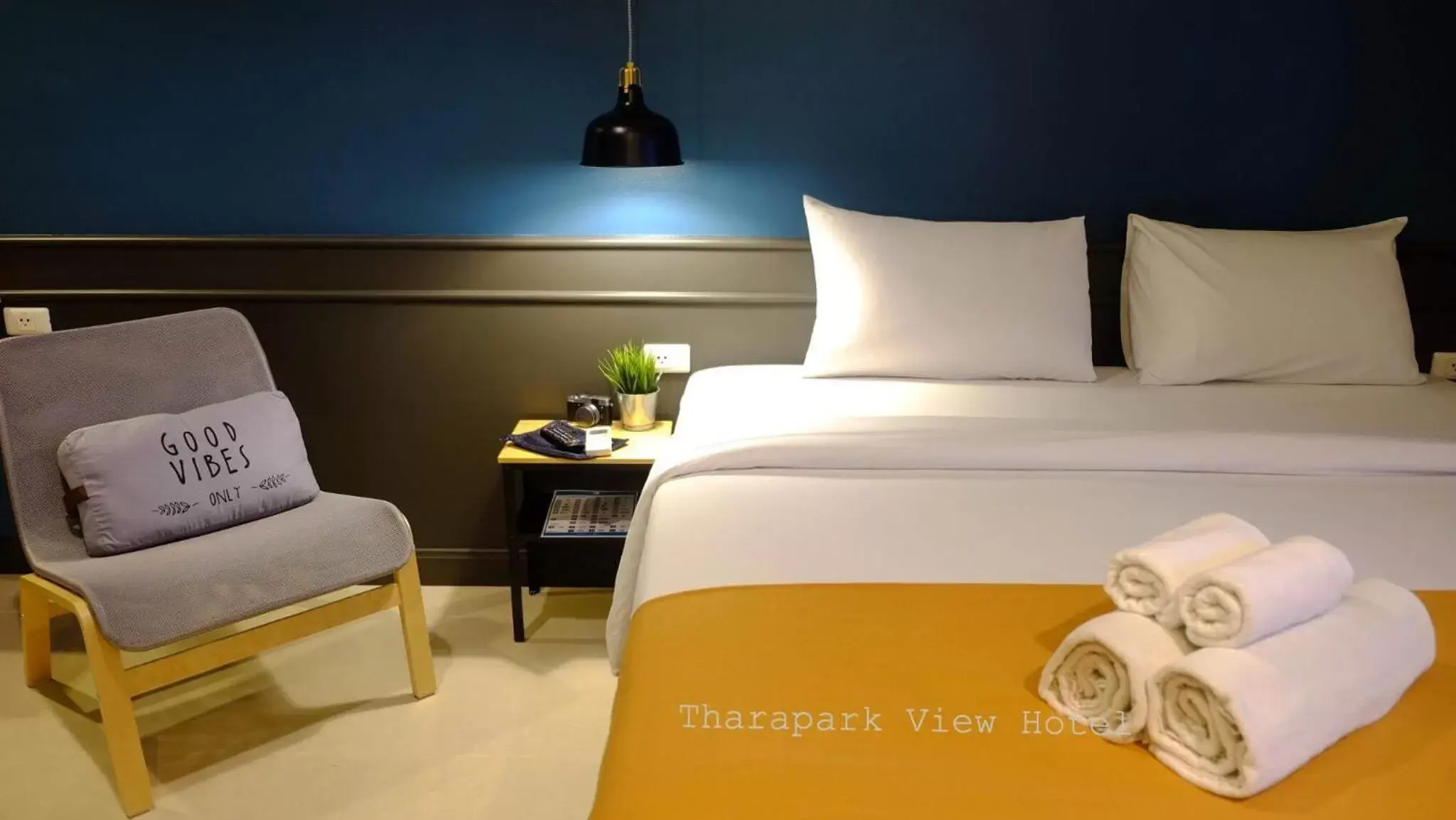 Bed in Tharapark View Hotel - SHA Plus