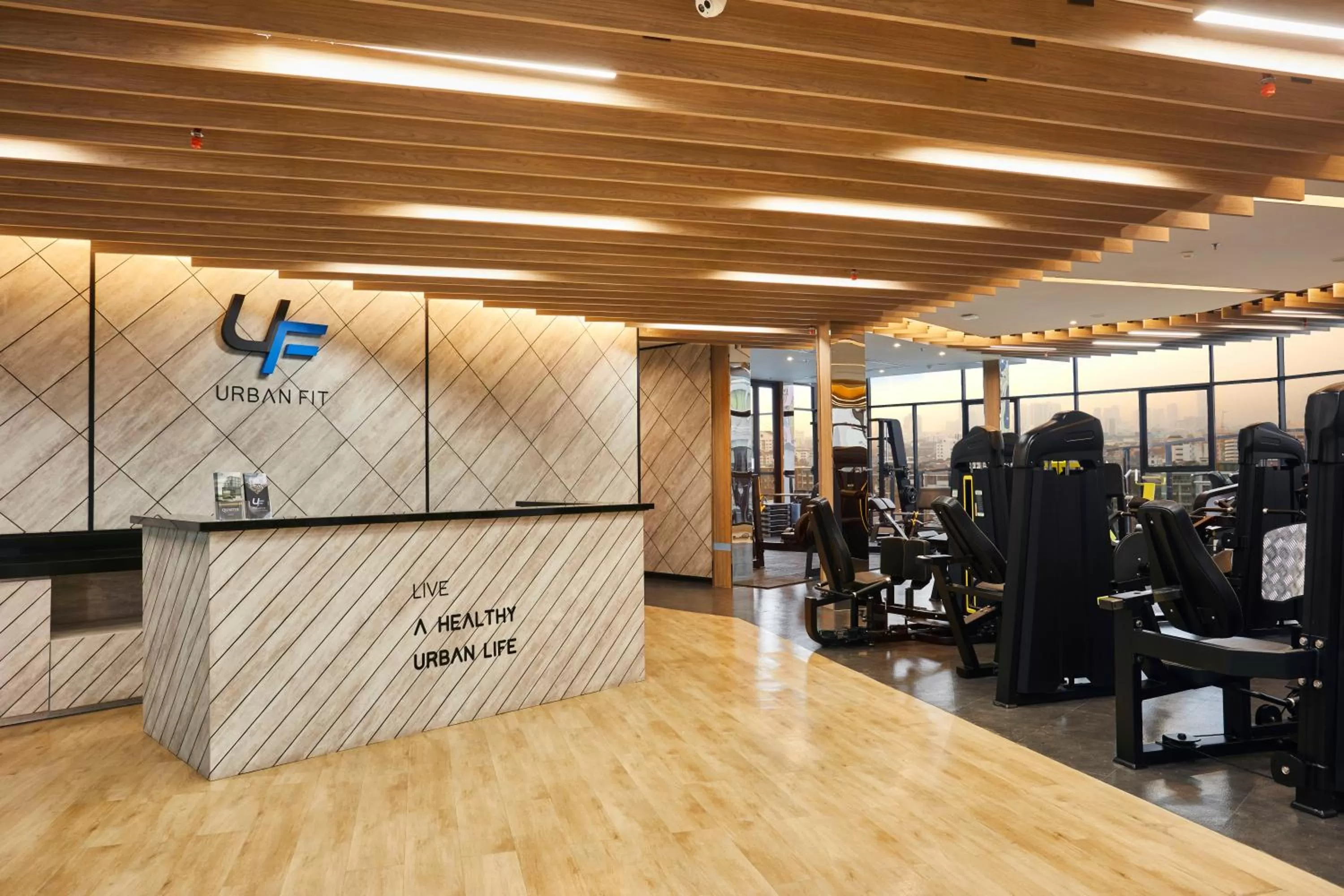 Fitness centre/facilities in The Quarter Ladprao by UHG