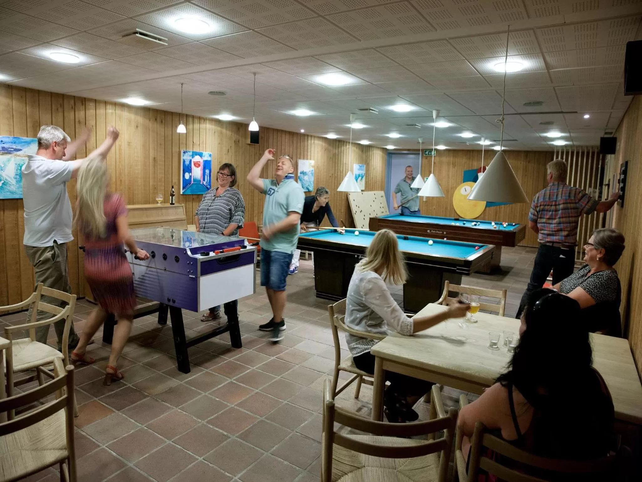 Billiard in Strandhotel Klinten