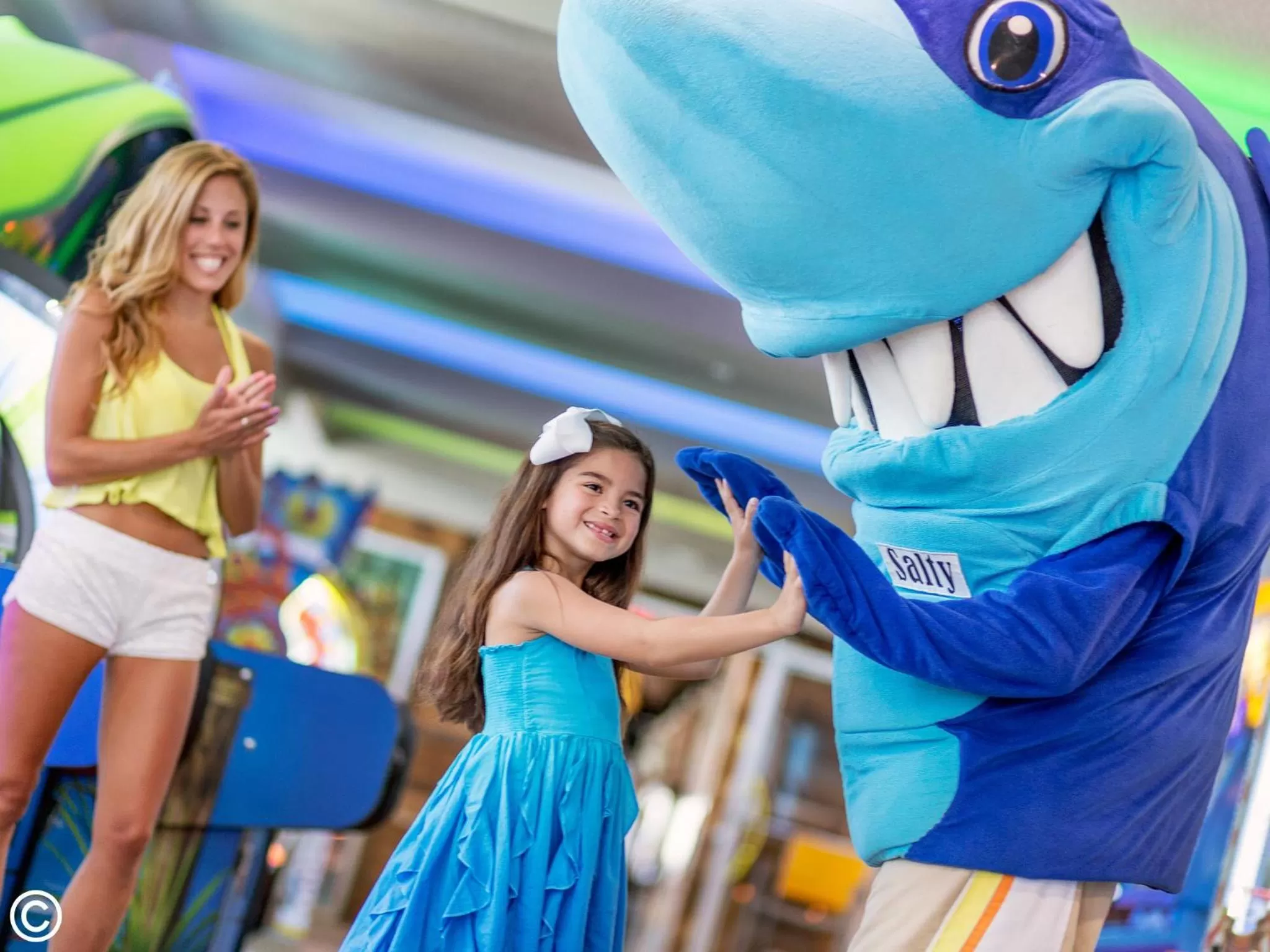 young children in Crown Reef Beach Resort and Waterpark