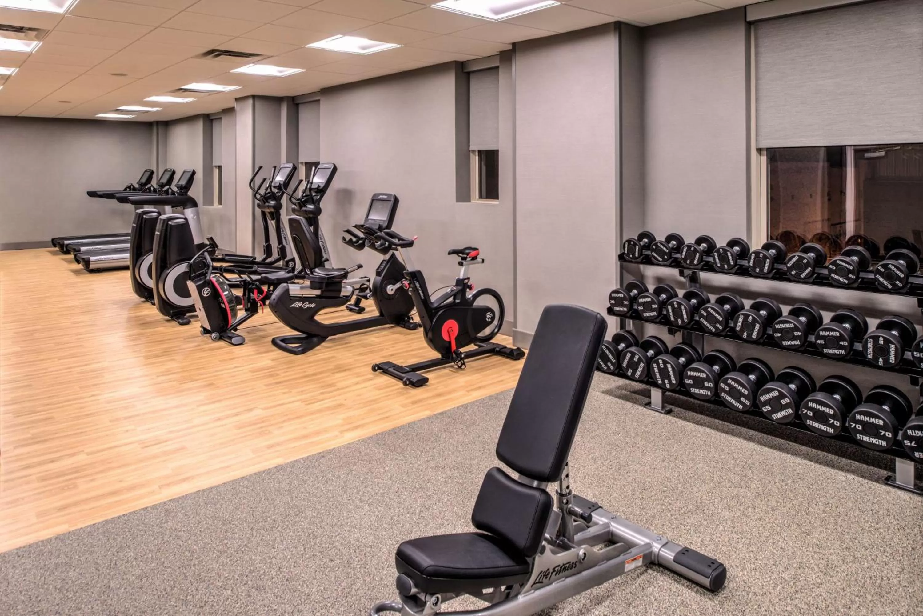 Fitness centre/facilities in DoubleTree by Hilton Utica