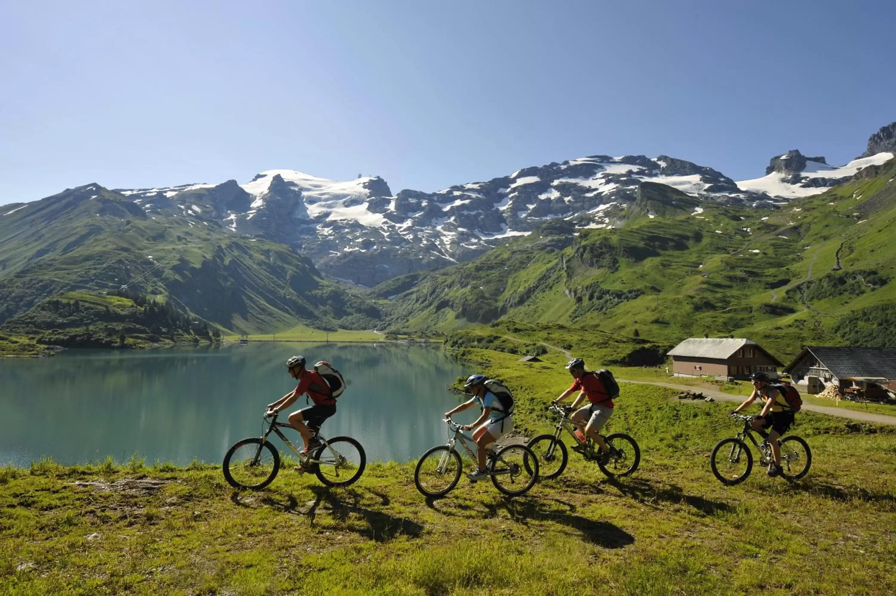 Summer, Biking in Berghotel Trübsee