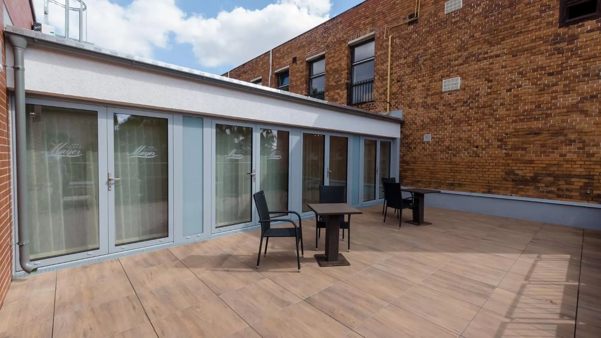 Patio in Hostel Mayer Superior Veszprém