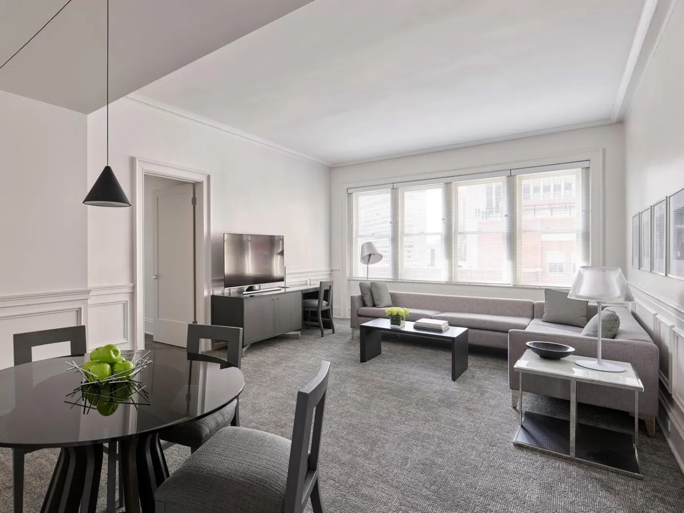 Living room in AKA Rittenhouse Square