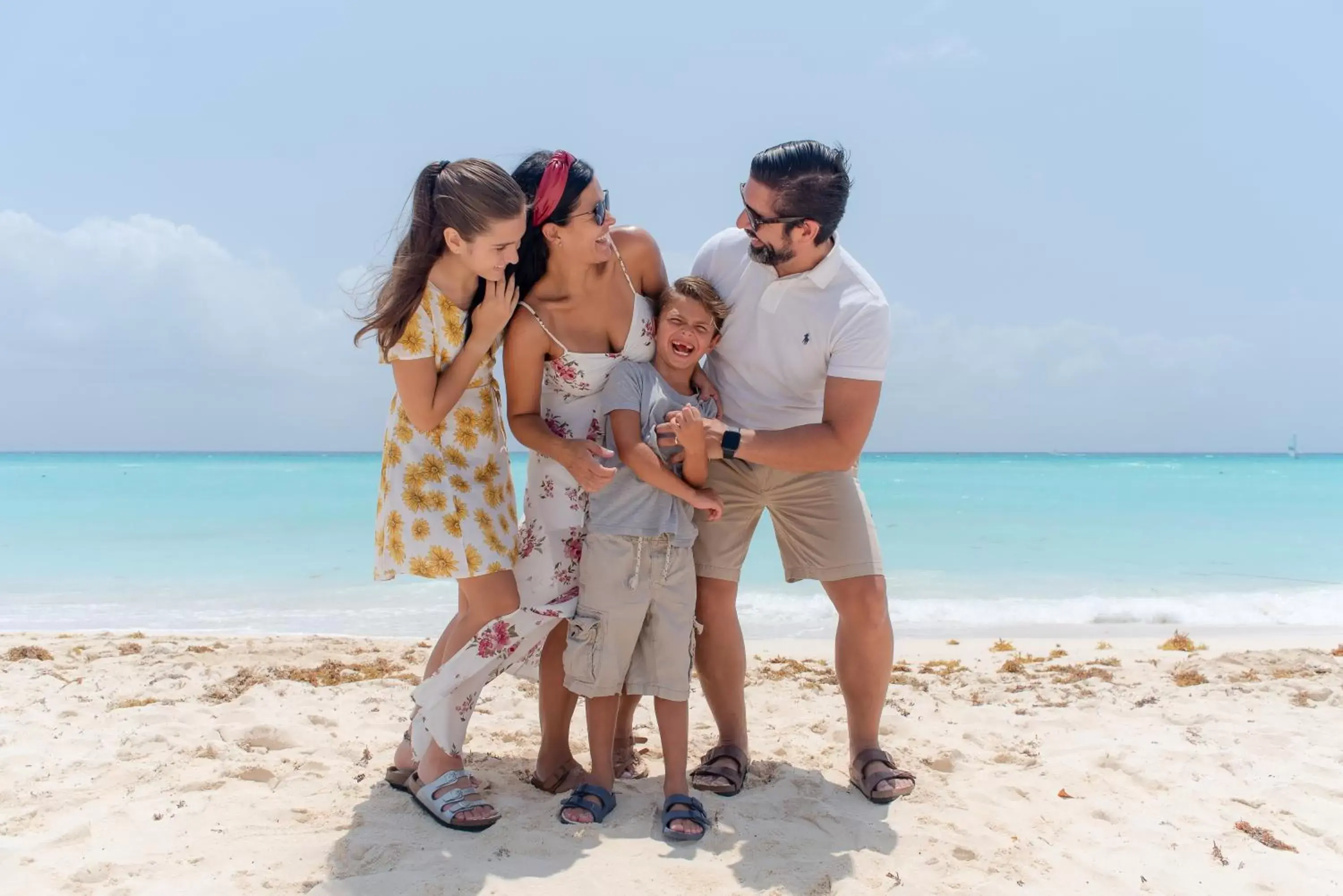 Beach, Family in The Reef Playacar Resort & Spa-Optional All Inclusive