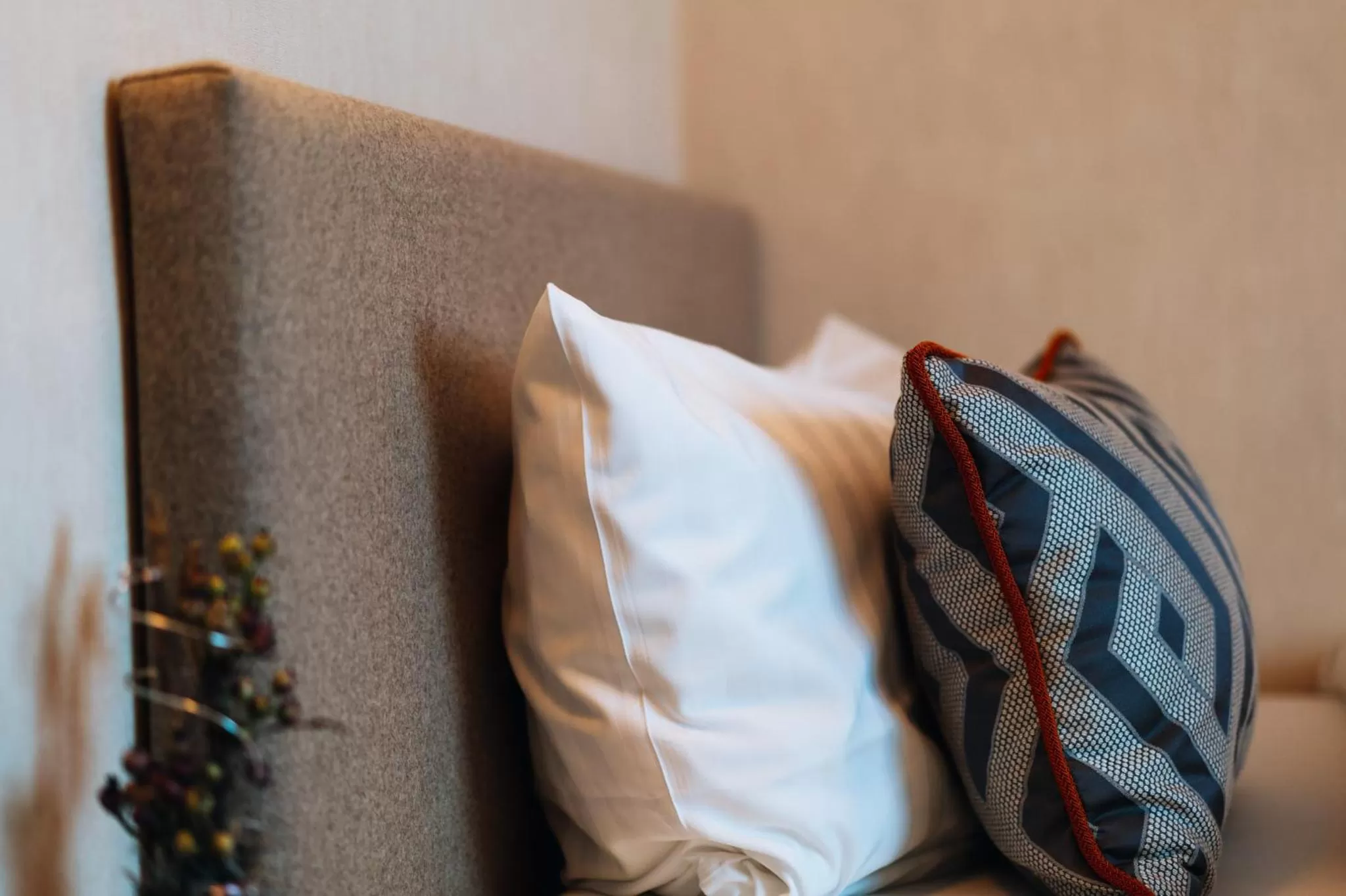 Decorative detail, Bed in Hotel Engbert