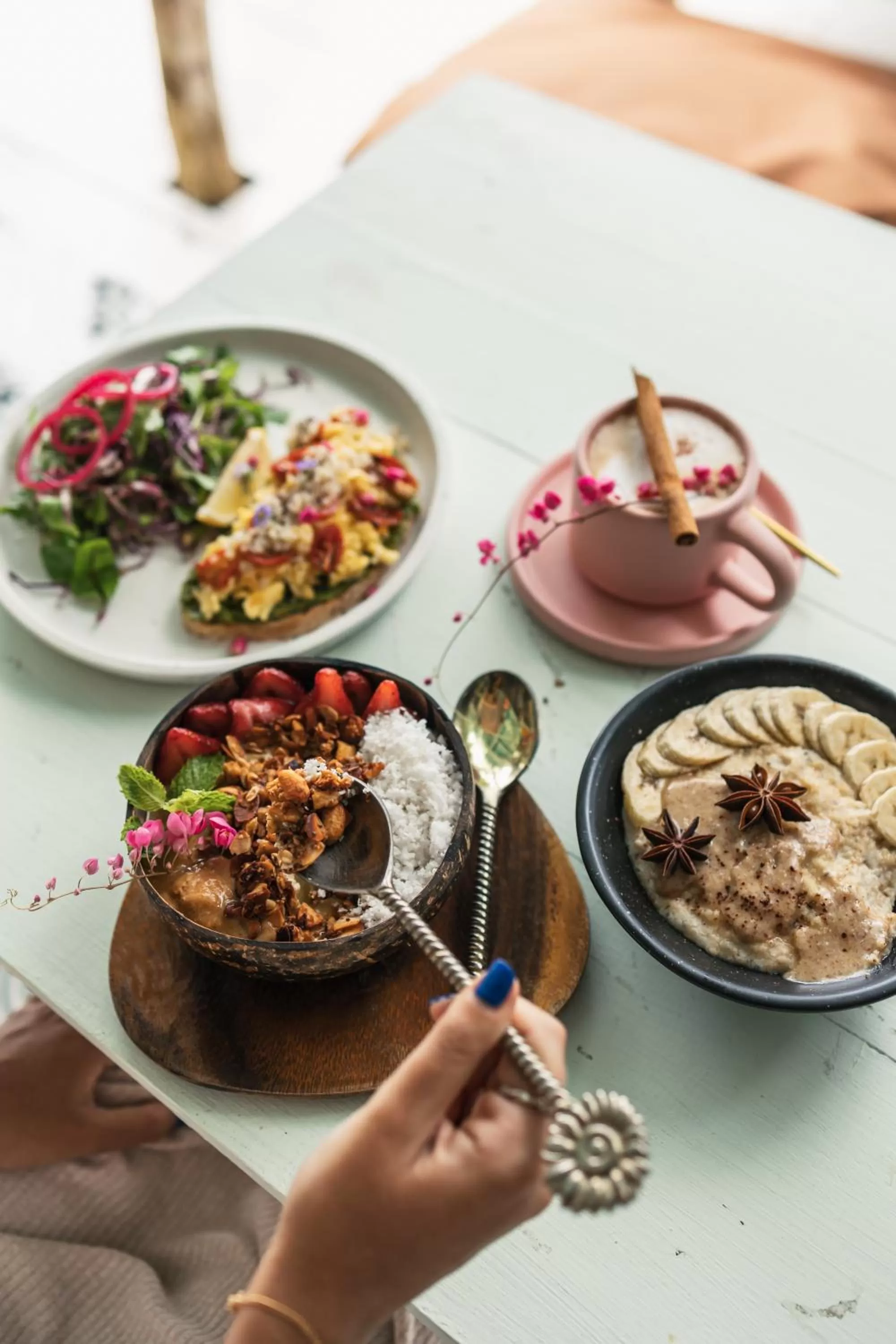 Food in Indie Beach Bungalows