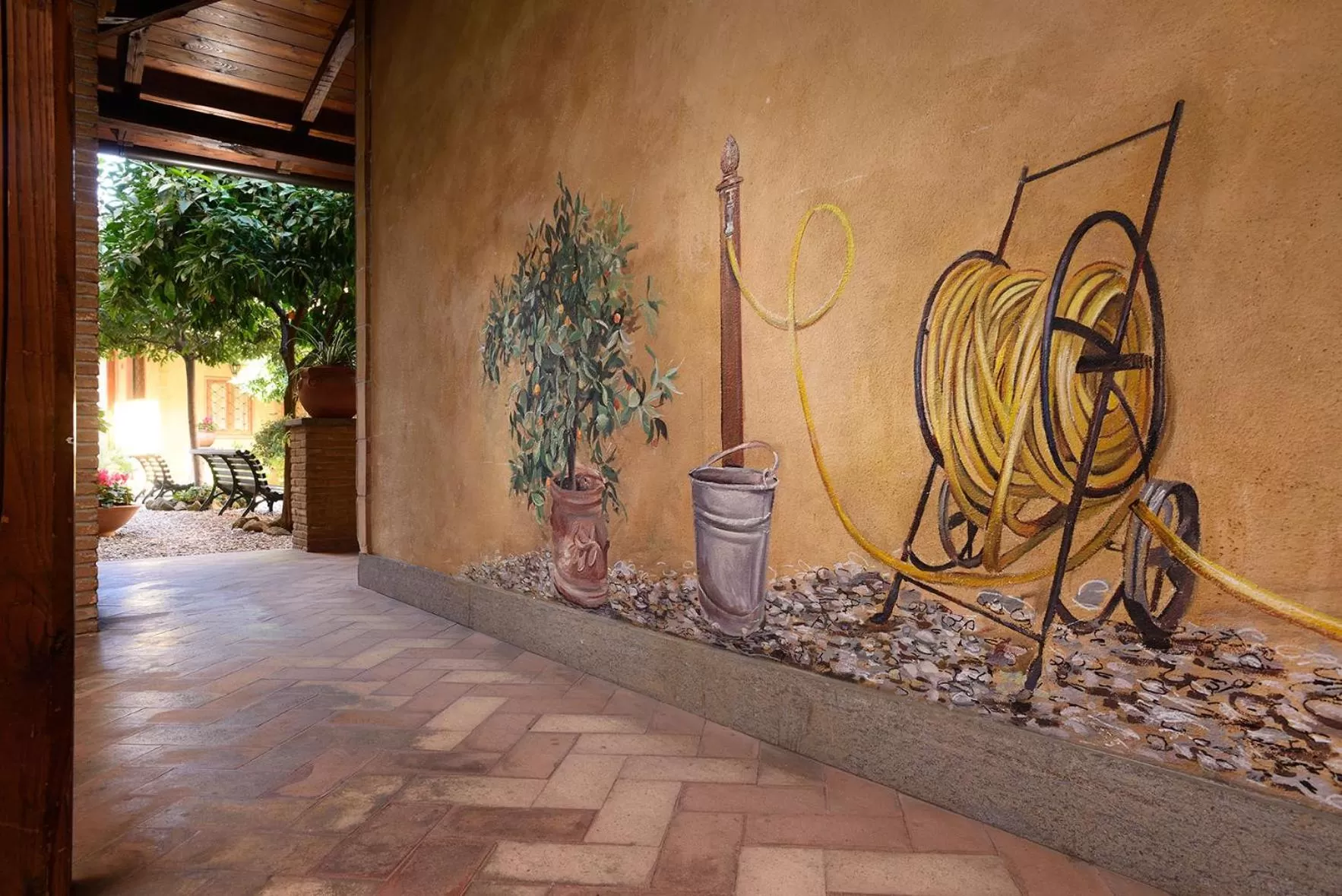 Facade/entrance in Hotel Santa Maria