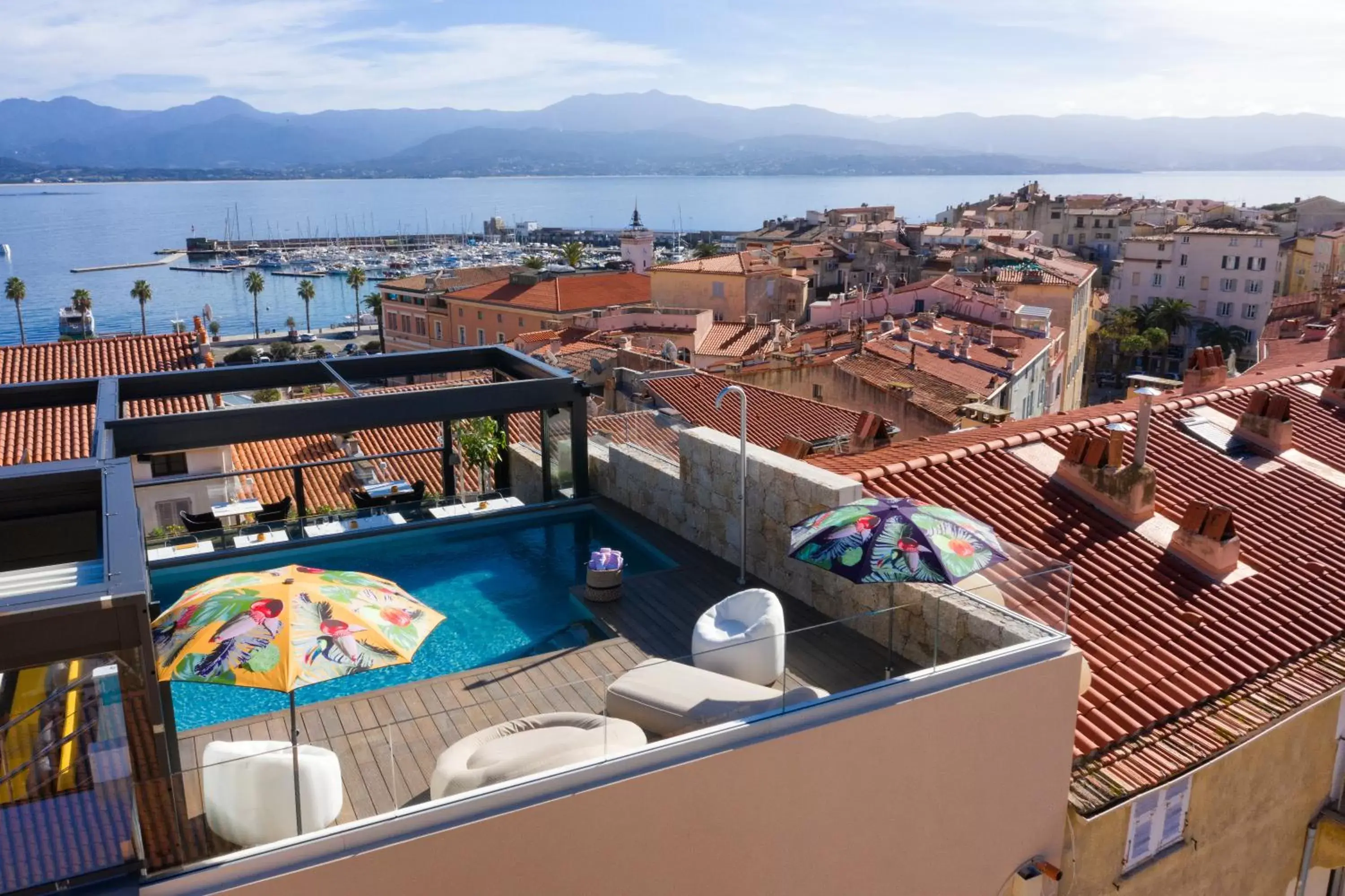 Swimming pool, Pool View in Hôtel Fesch & Spa