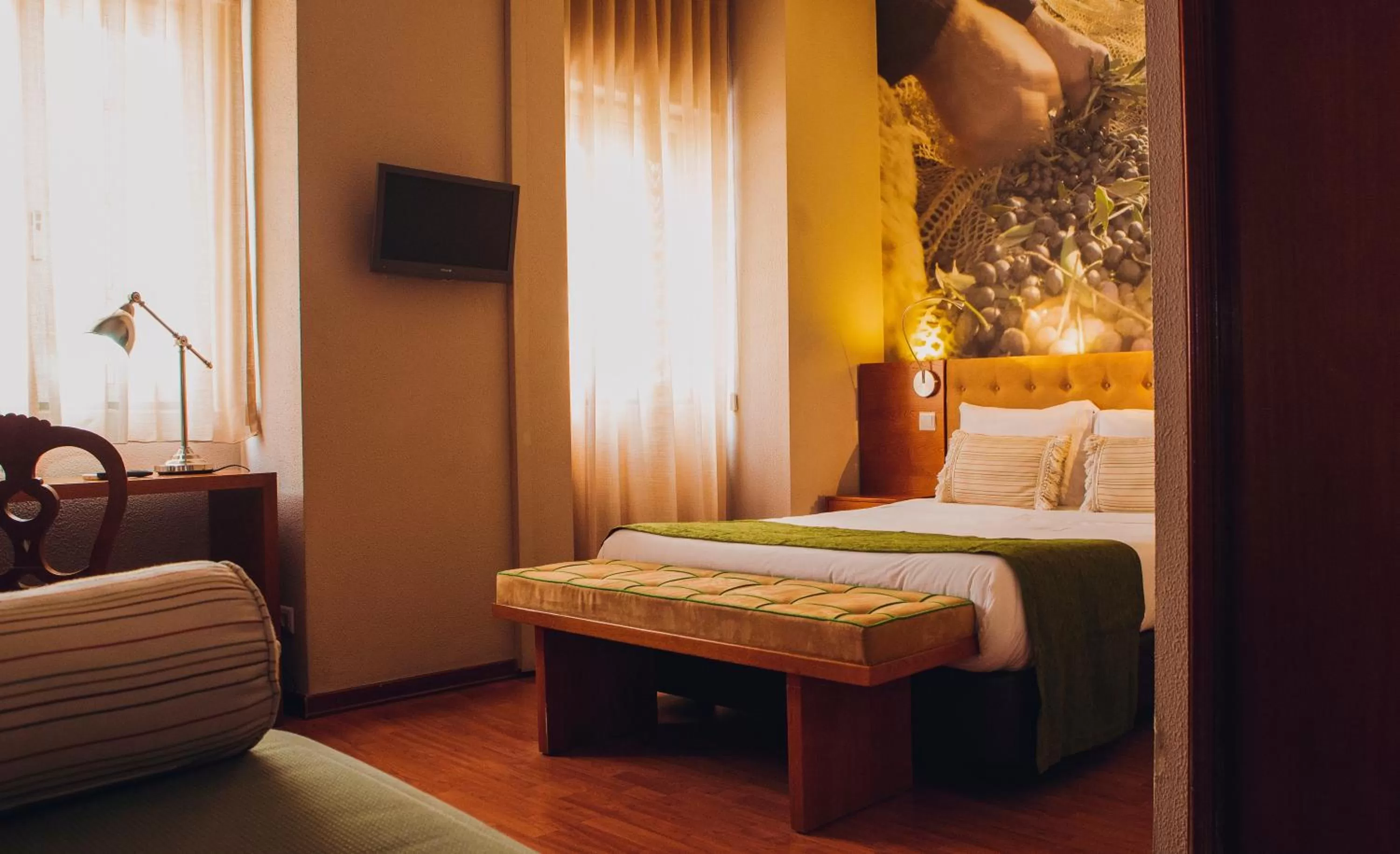 Bed in Hotel Império do Rei