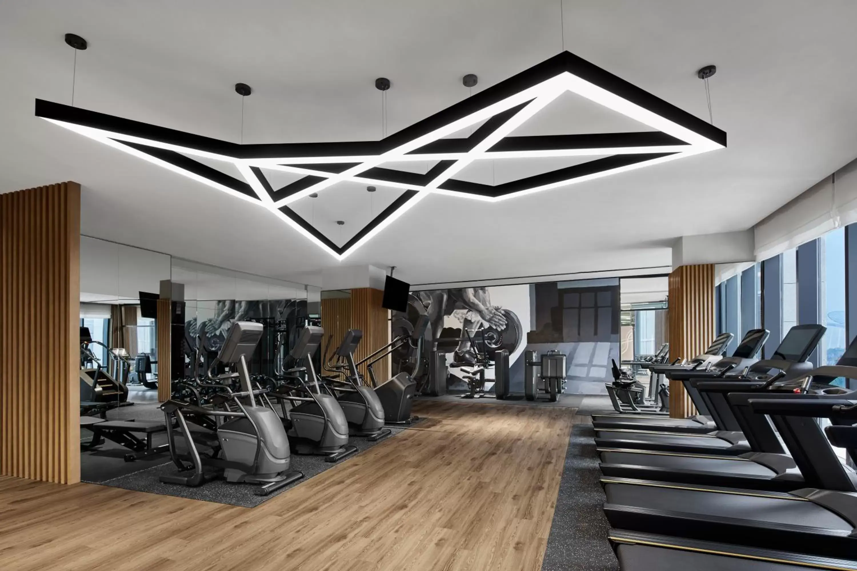 Fitness centre/facilities, Fitness Center/Facilities in Nantong Marriott Hotel