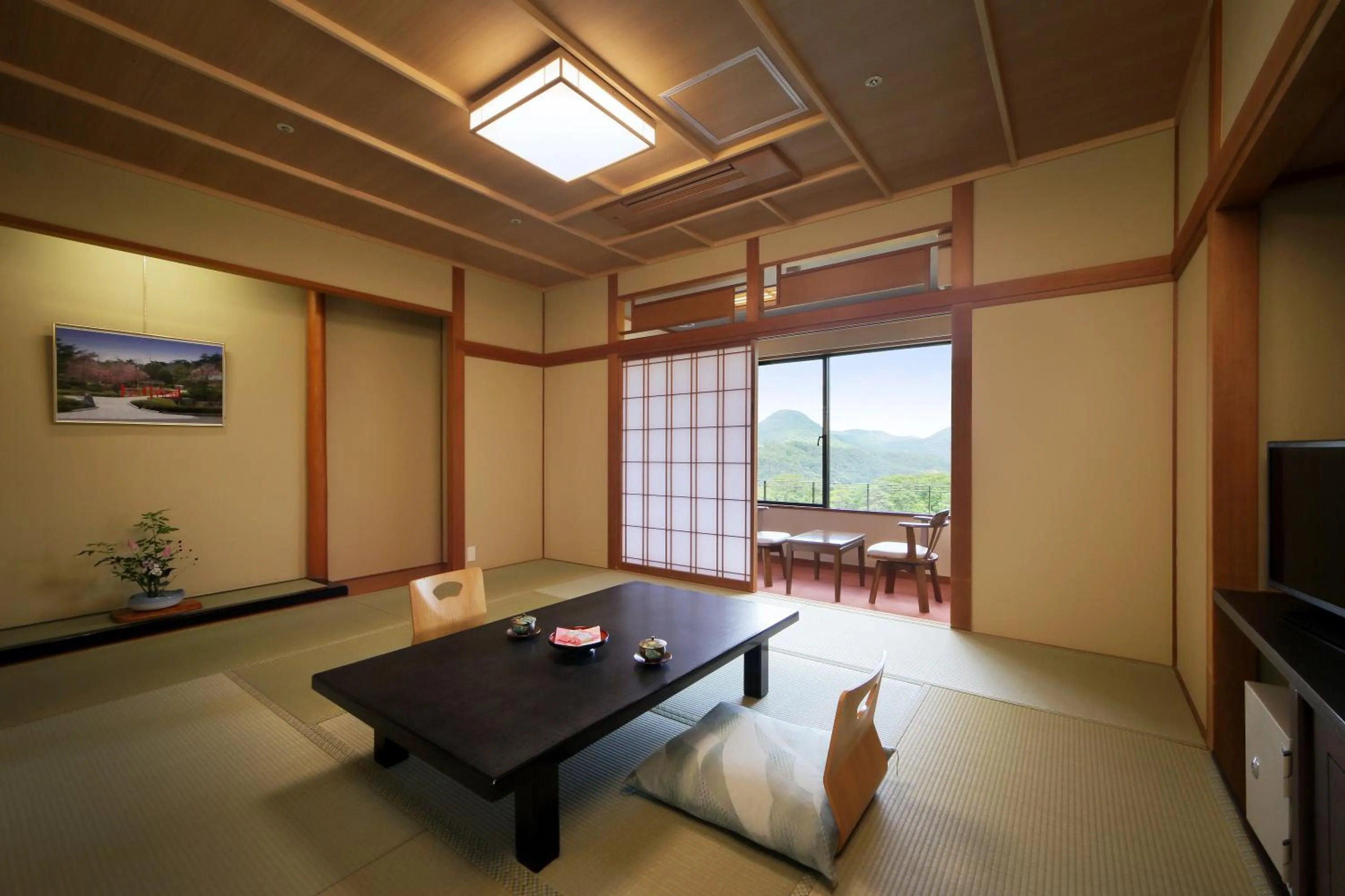 Bedroom in Ryokusuitei