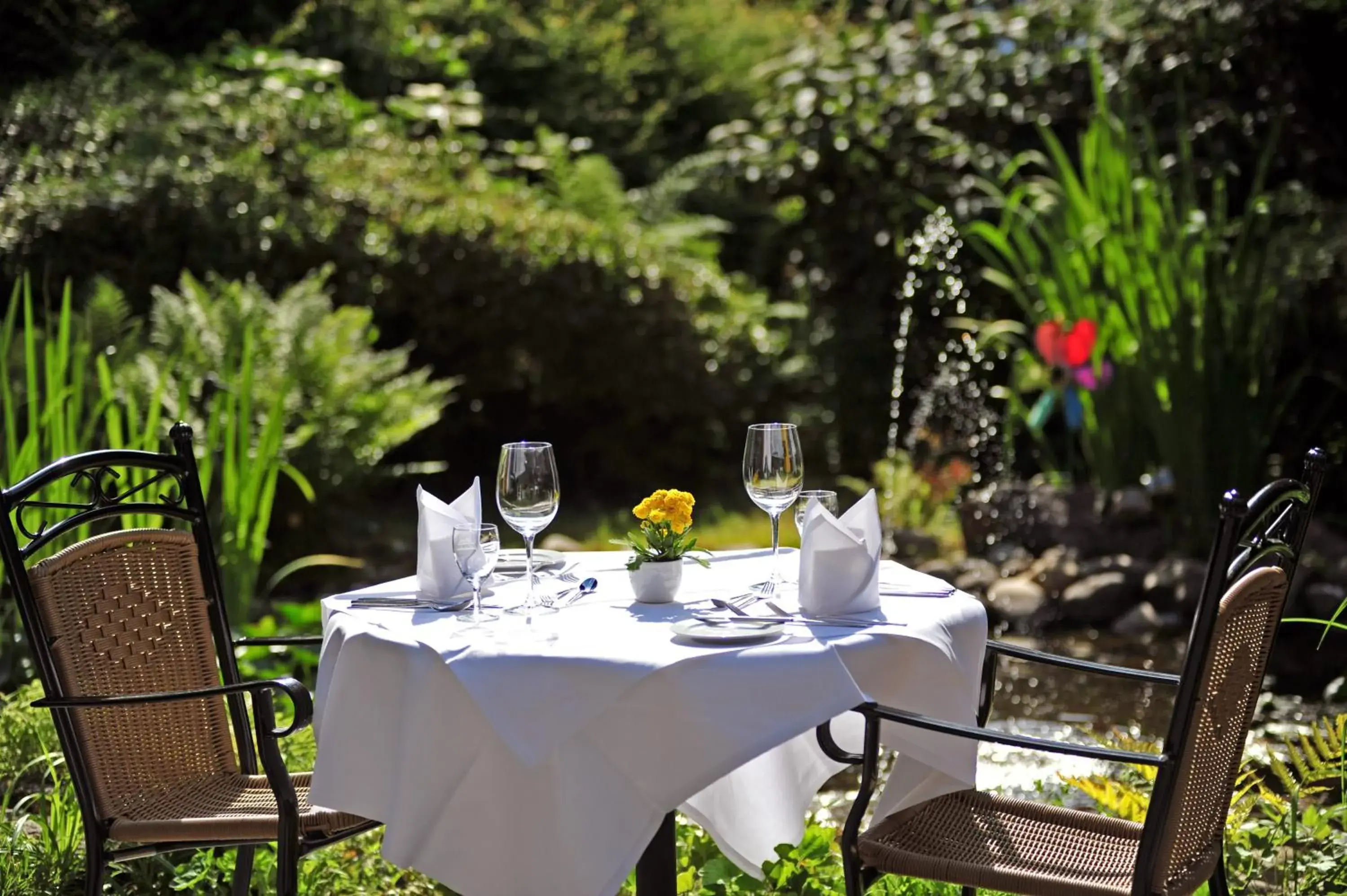 Patio, Restaurant/Places to Eat in Fini-Resort Badenweiler