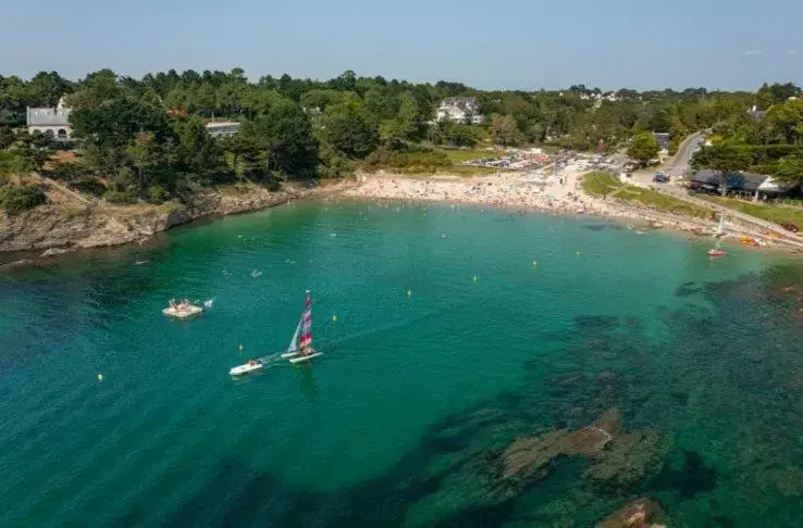 Beach, Bird's-eye View in La Maison Keribin