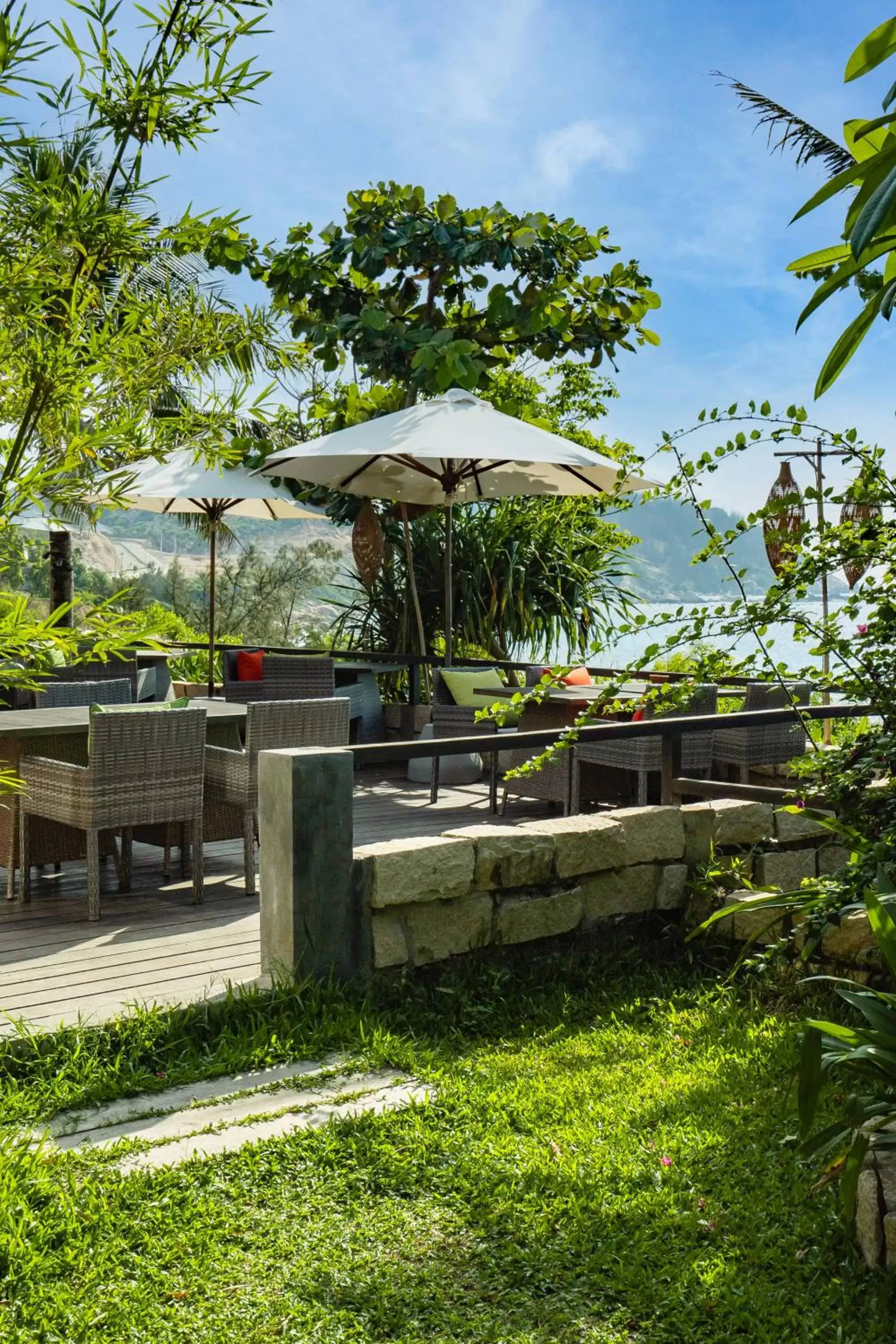 Patio, Garden in Crown Retreat Quy Nhon Resort