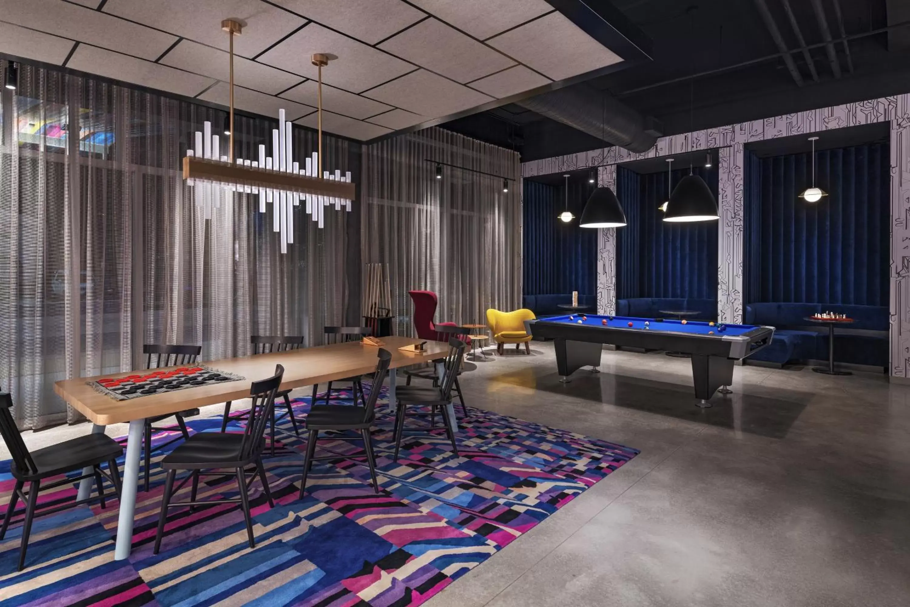 Lounge or bar, Billiards in Aloft Little Rock West