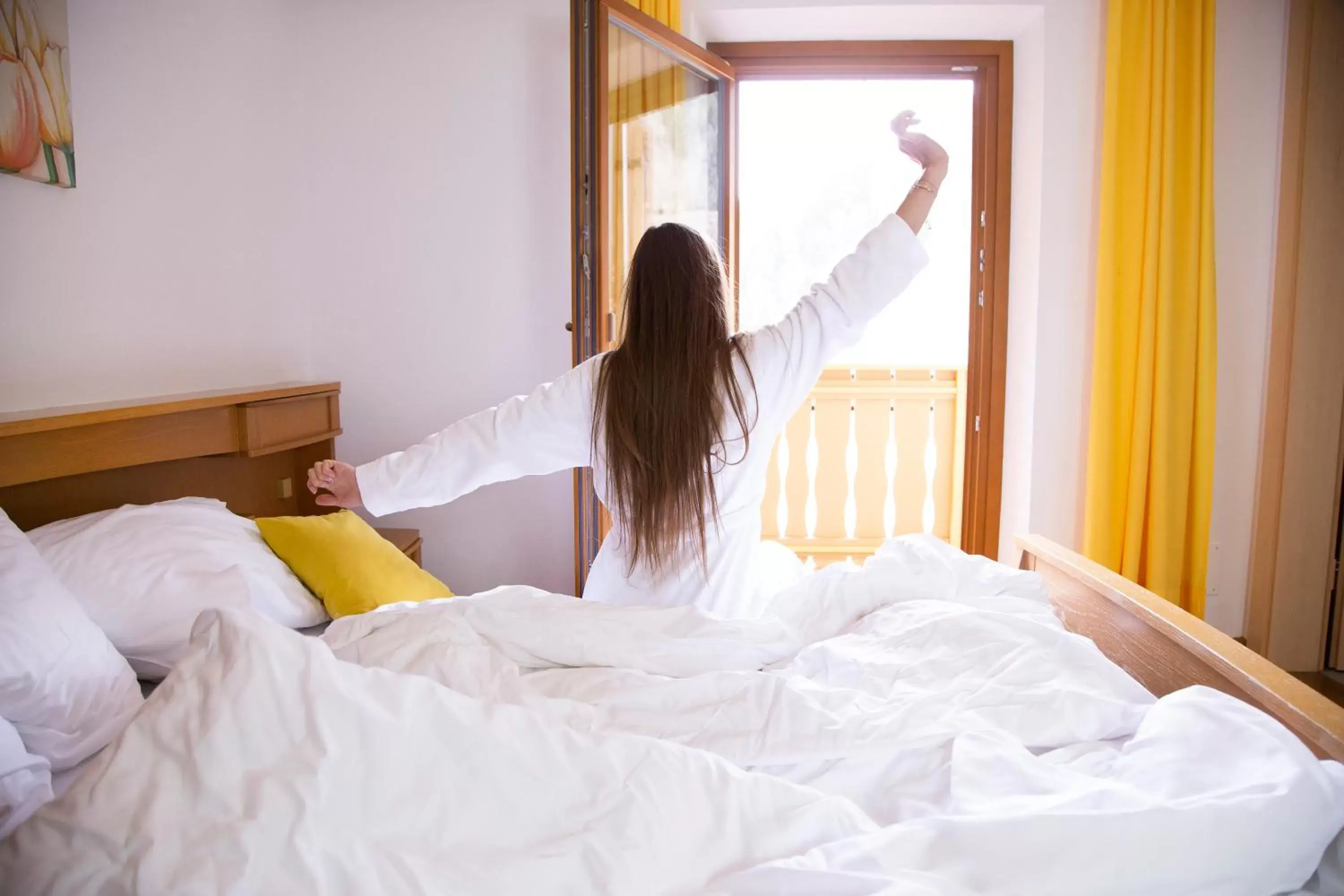 Photo of the whole room, Bed in Almhotel Bergerhof