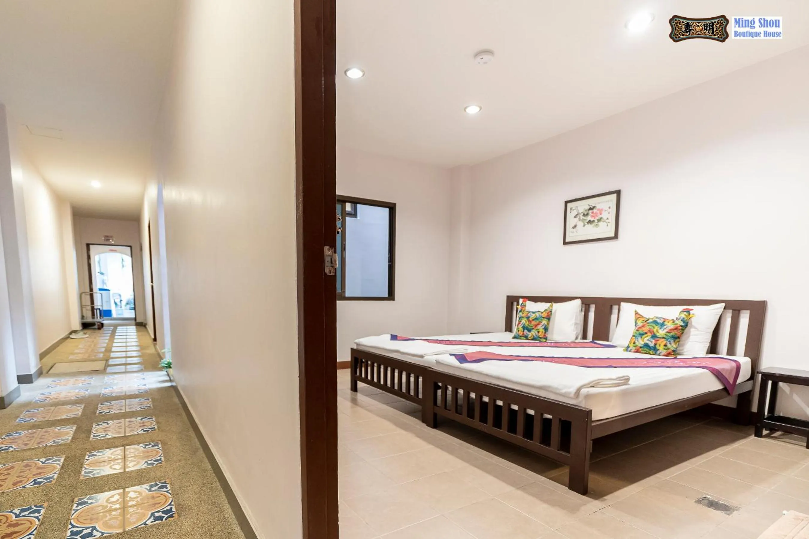 Bed in Ming Shou Boutique House