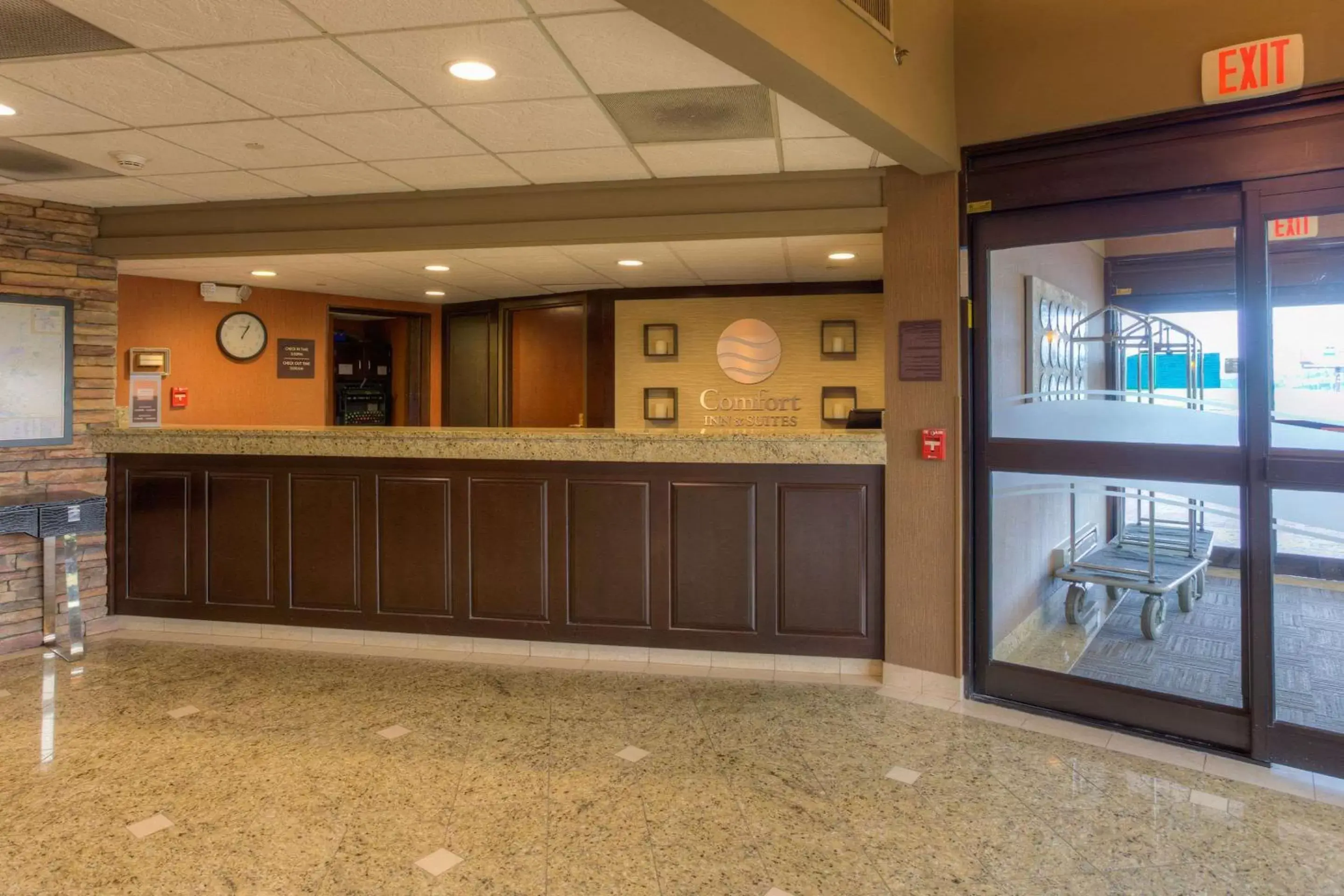 Lobby or reception, Lobby/Reception in Comfort Inn & Suites Evansville Airport