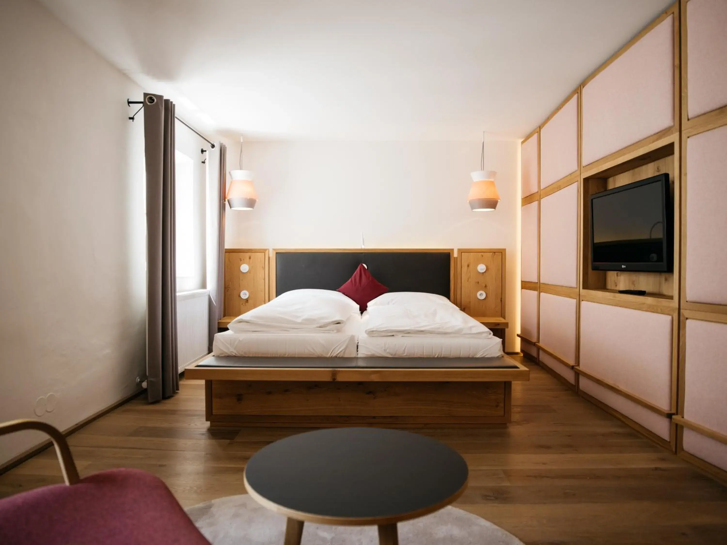 Bed in Arthotel Blaue Gans