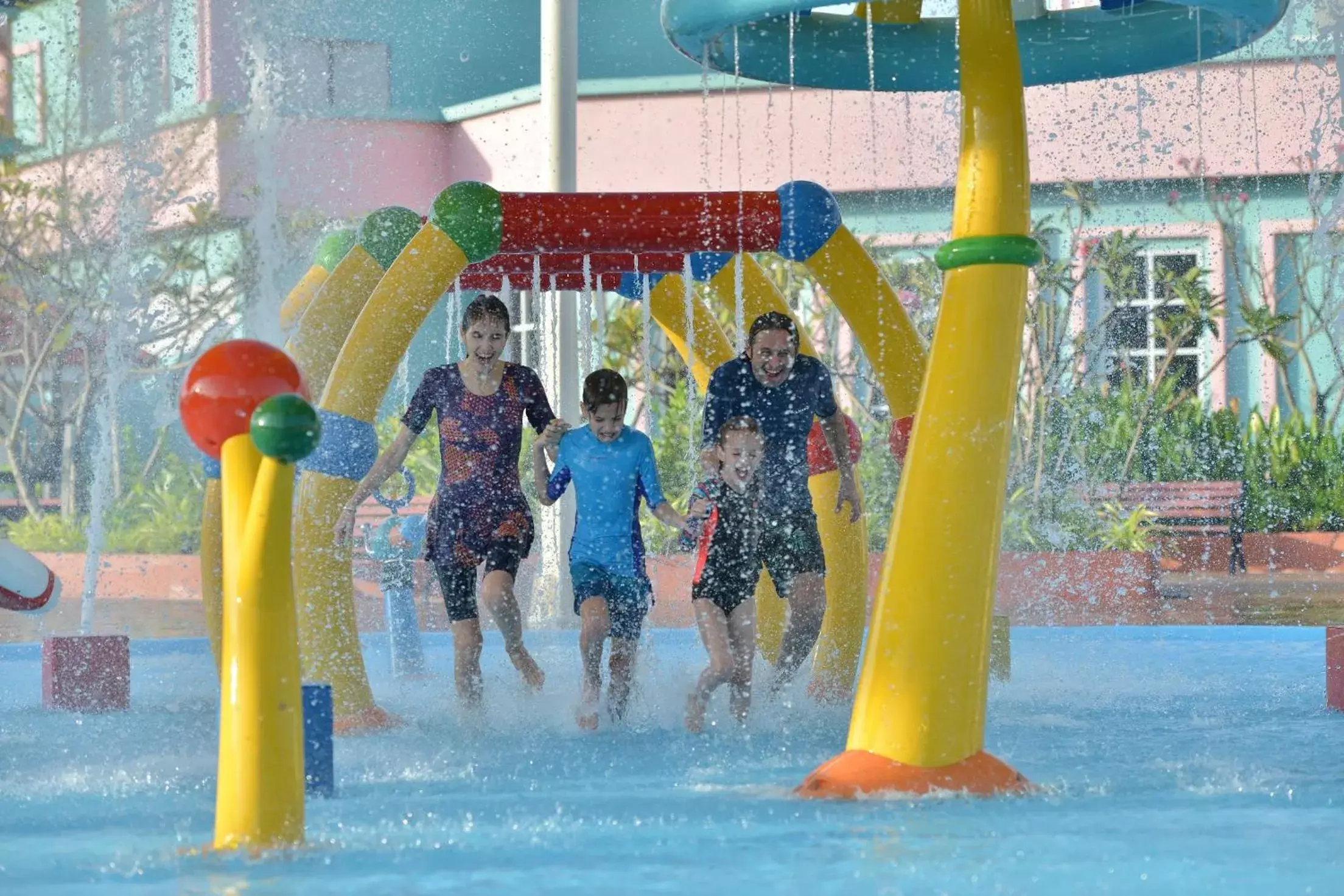 Aqua park, Children in Bella Vista Waterfront Resort, Kuah Langkawi