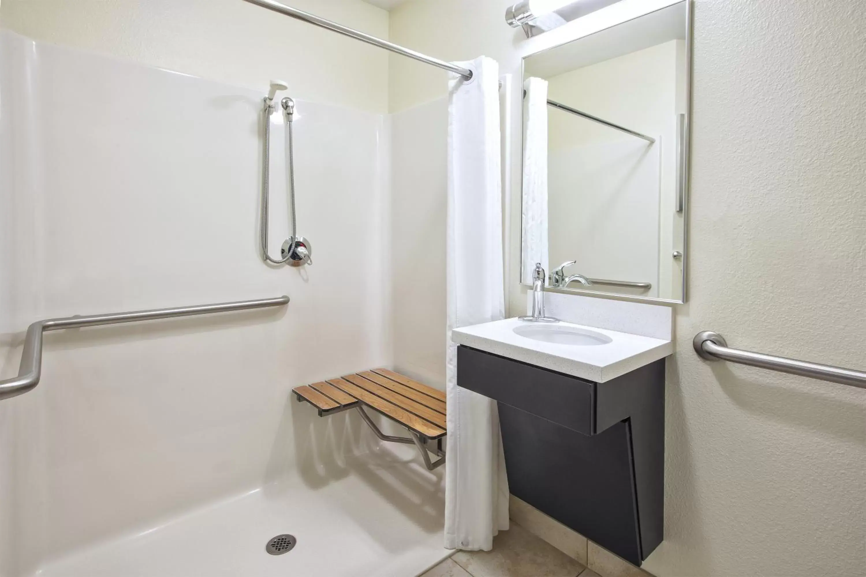 Bathroom in Candlewood Suites Indianapolis Airport, an IHG Hotel