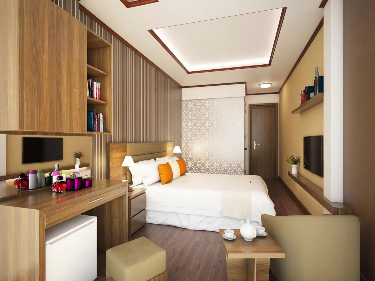 Bed in Hanoi Bel Ami Hotel