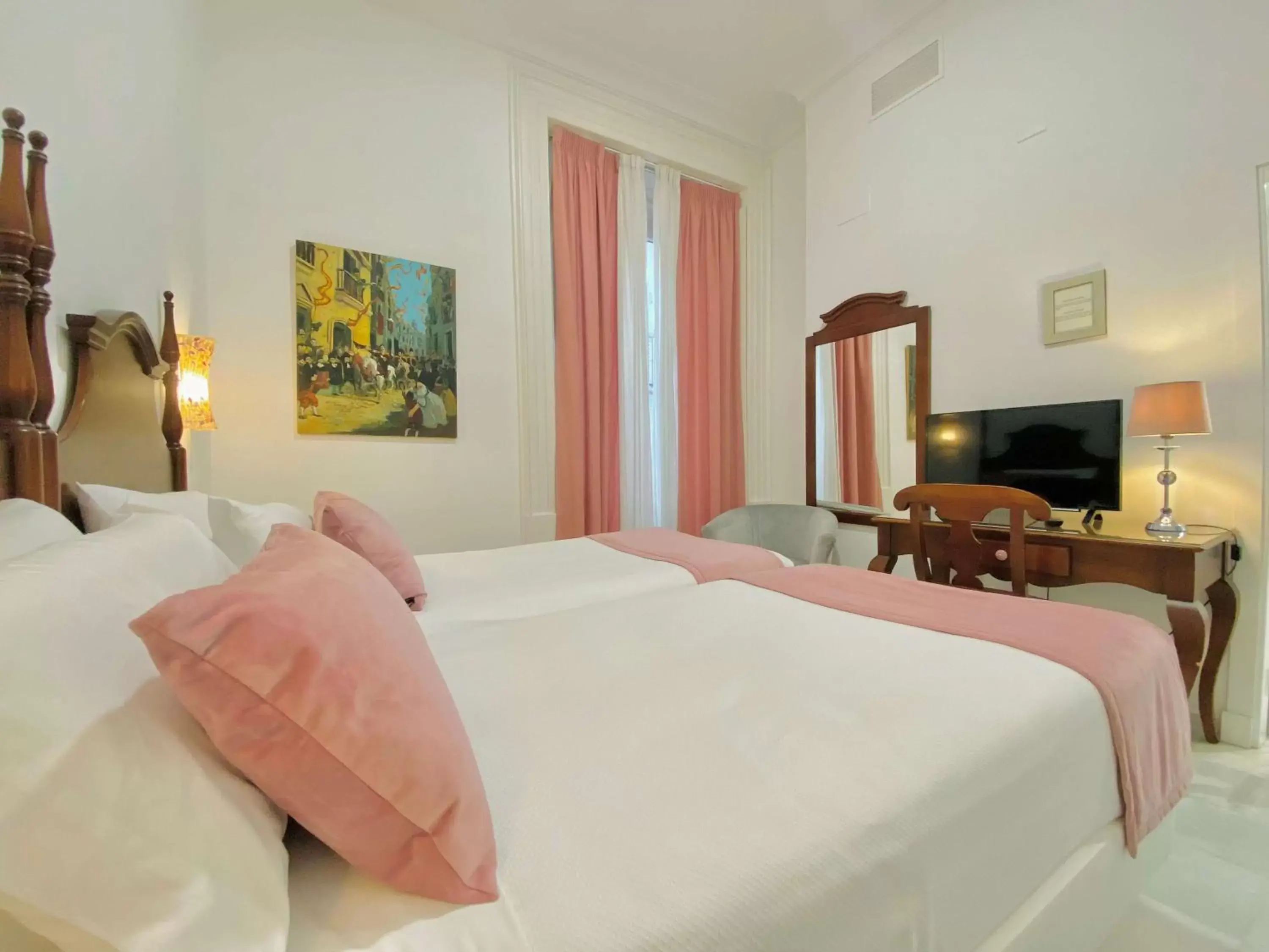 Bedroom, Bed in Hotel Las Cortes De Cádiz