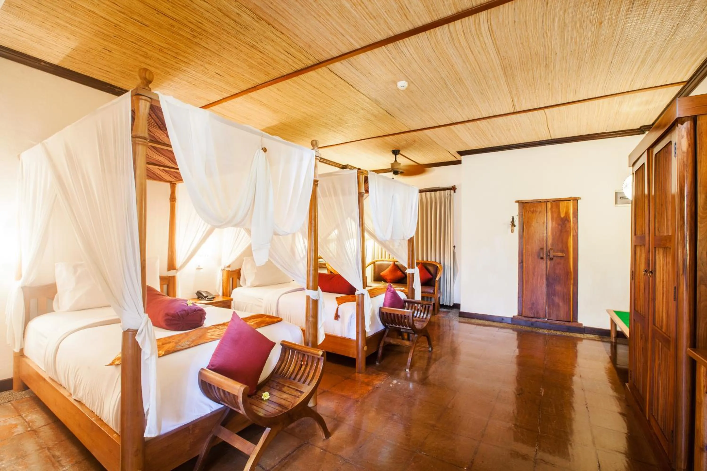 Bed in Junjungan Ubud Hotel and Spa