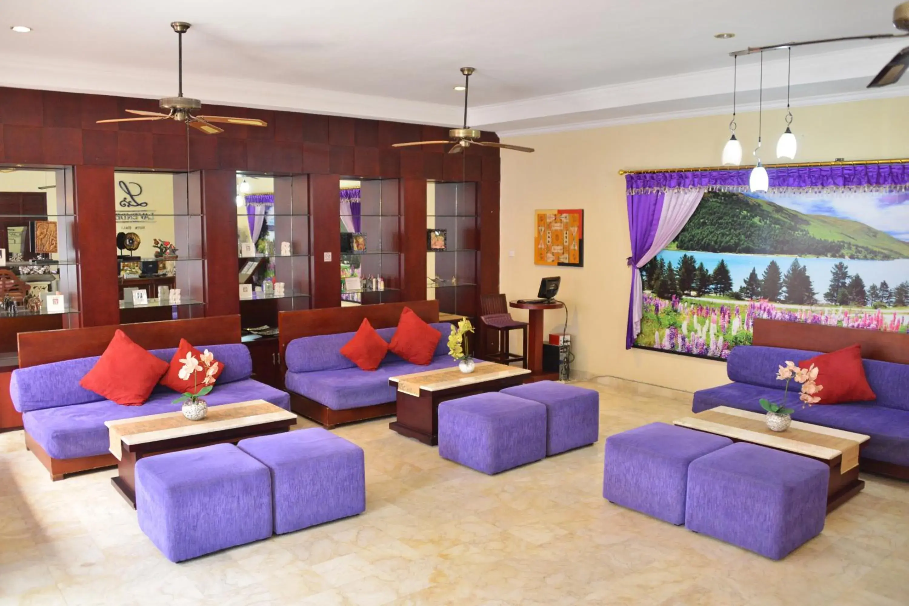 Lobby or reception in Lavender Villa & Spa