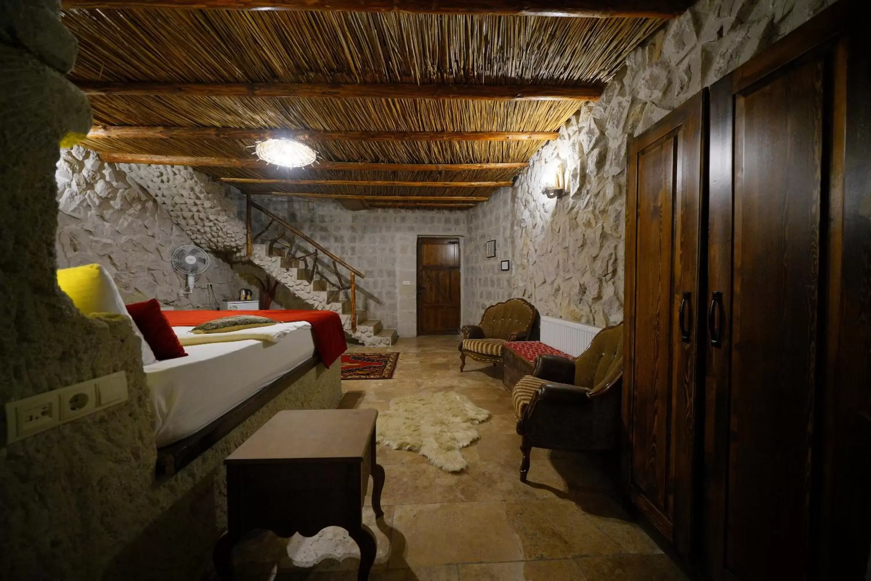 Bedroom, Seating Area in Cappadocia Nar Cave House & Hot Swimming Pool