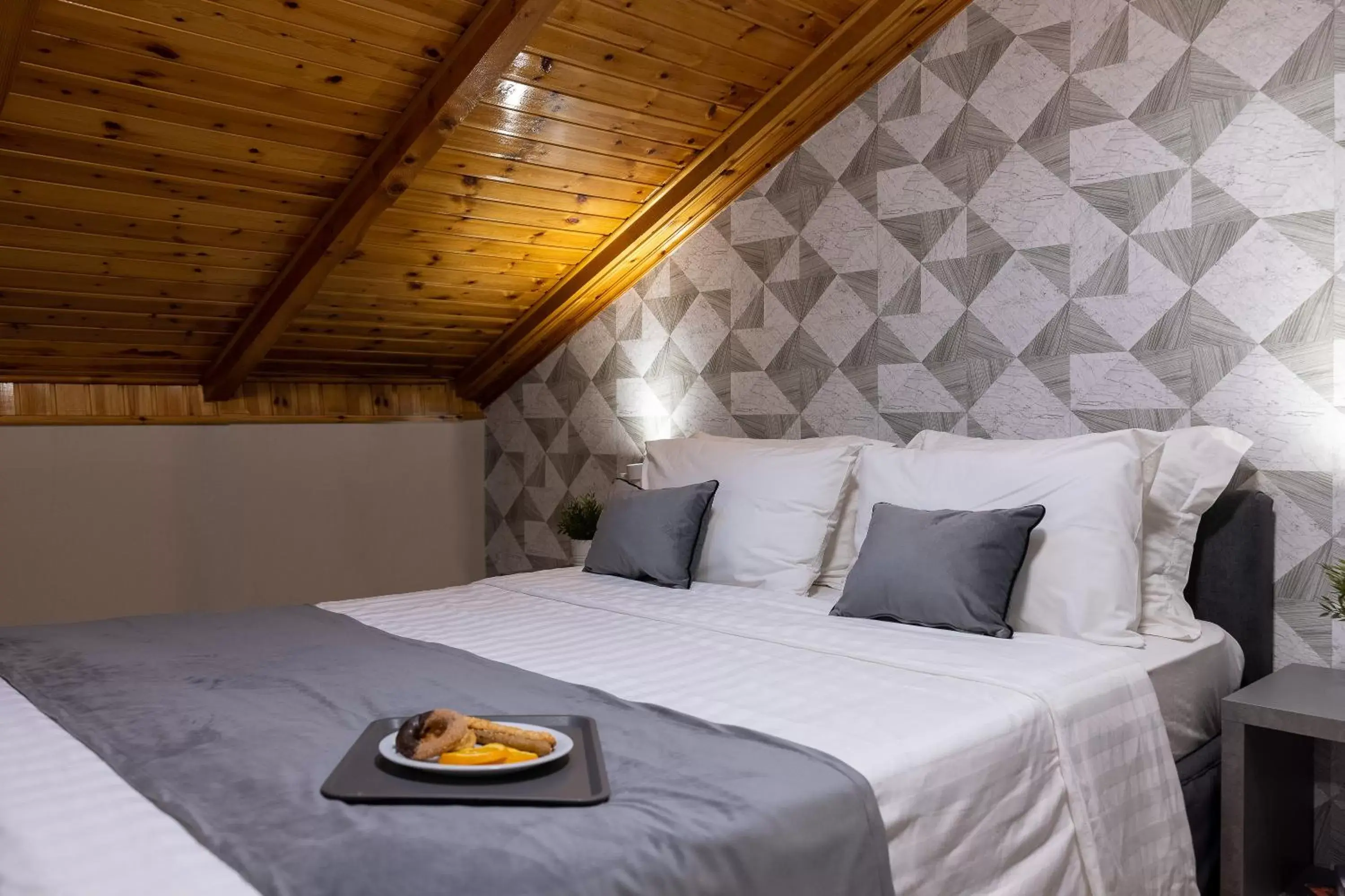 Bed in Nantin Hotel Ioannina