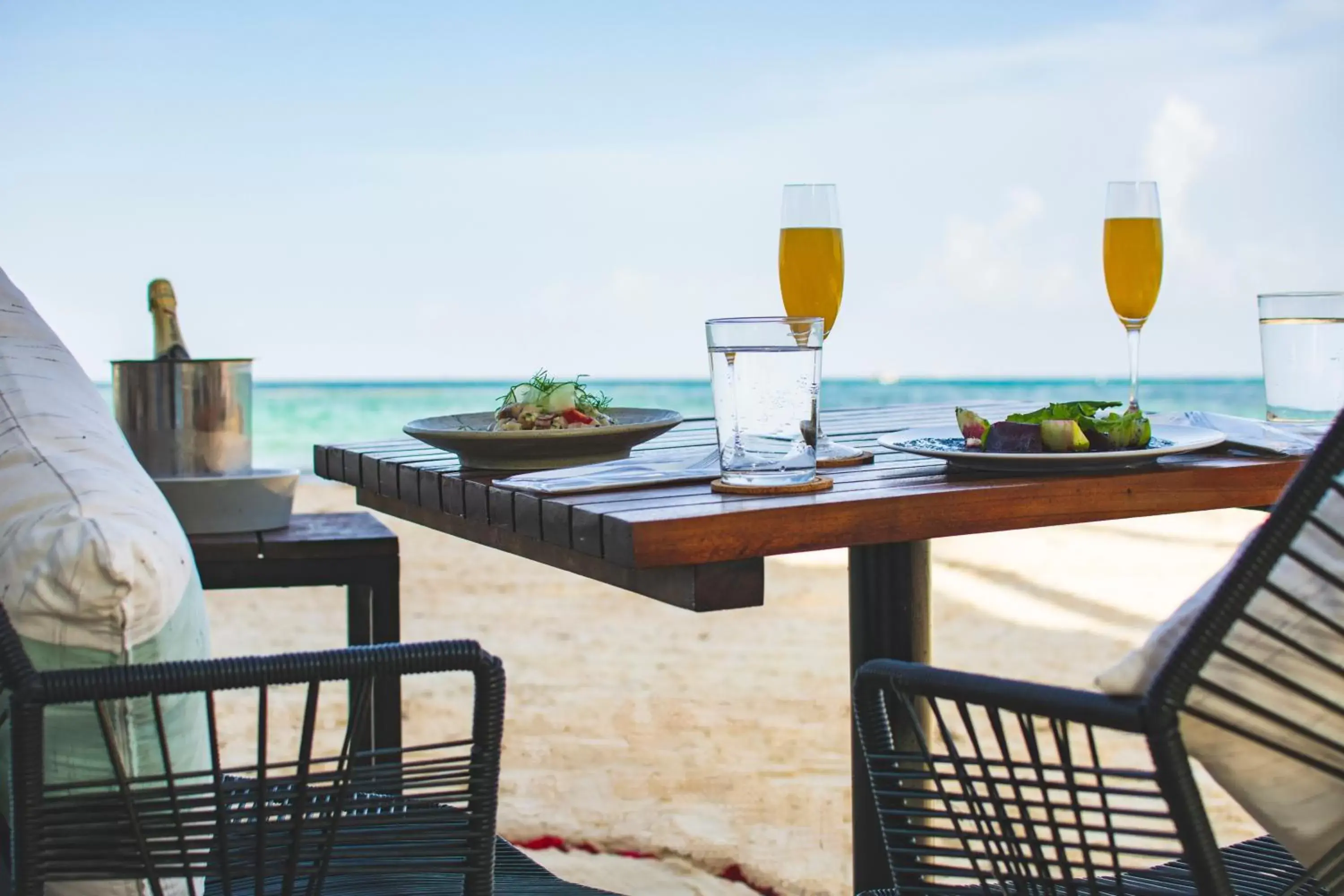Food and drinks in Thompson Playa del Carmen Beach House, part of Hyatt