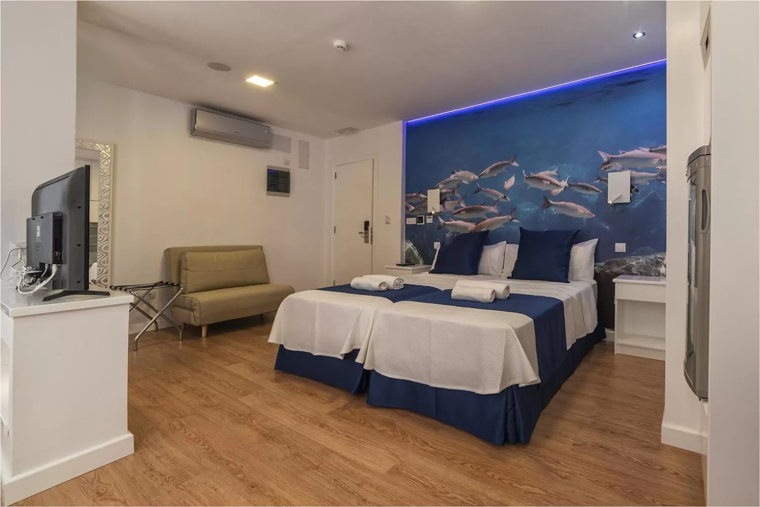 Bed in Hotel Ciudad del Mar