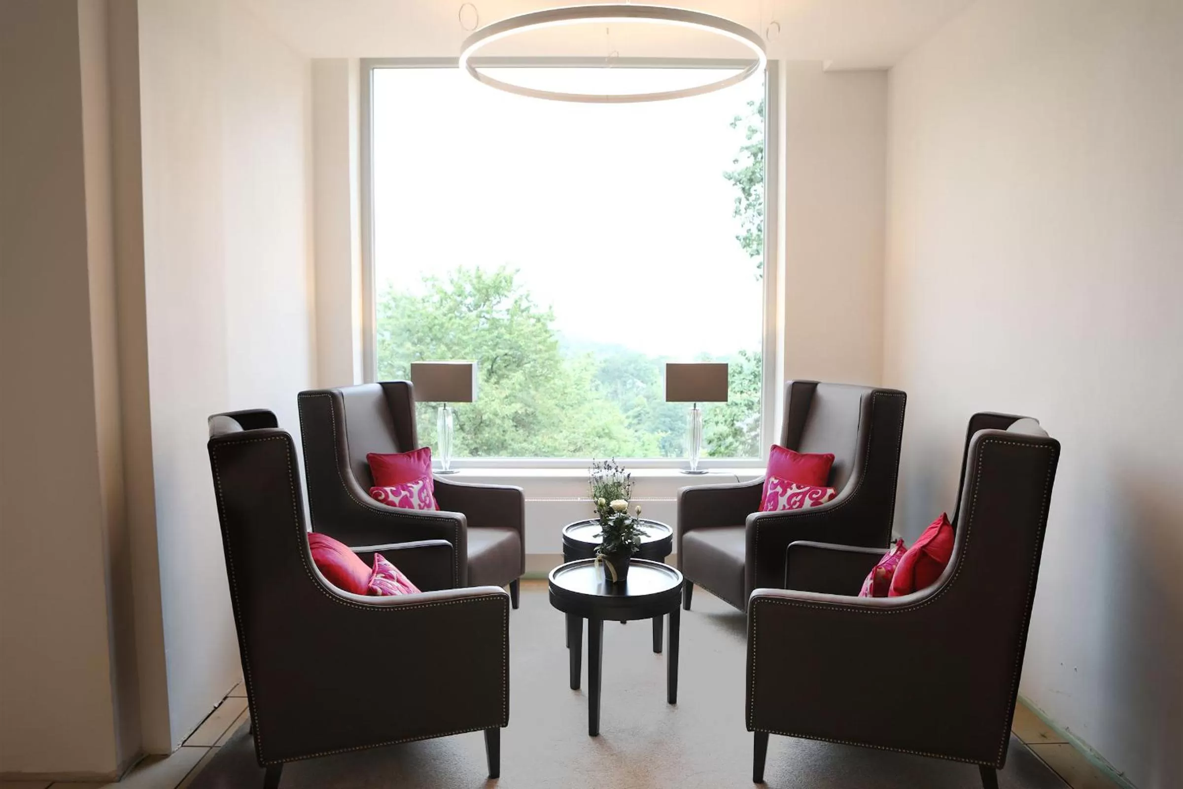 Communal lounge/ TV room in Hotel Brunnenhaus Schloss Landau