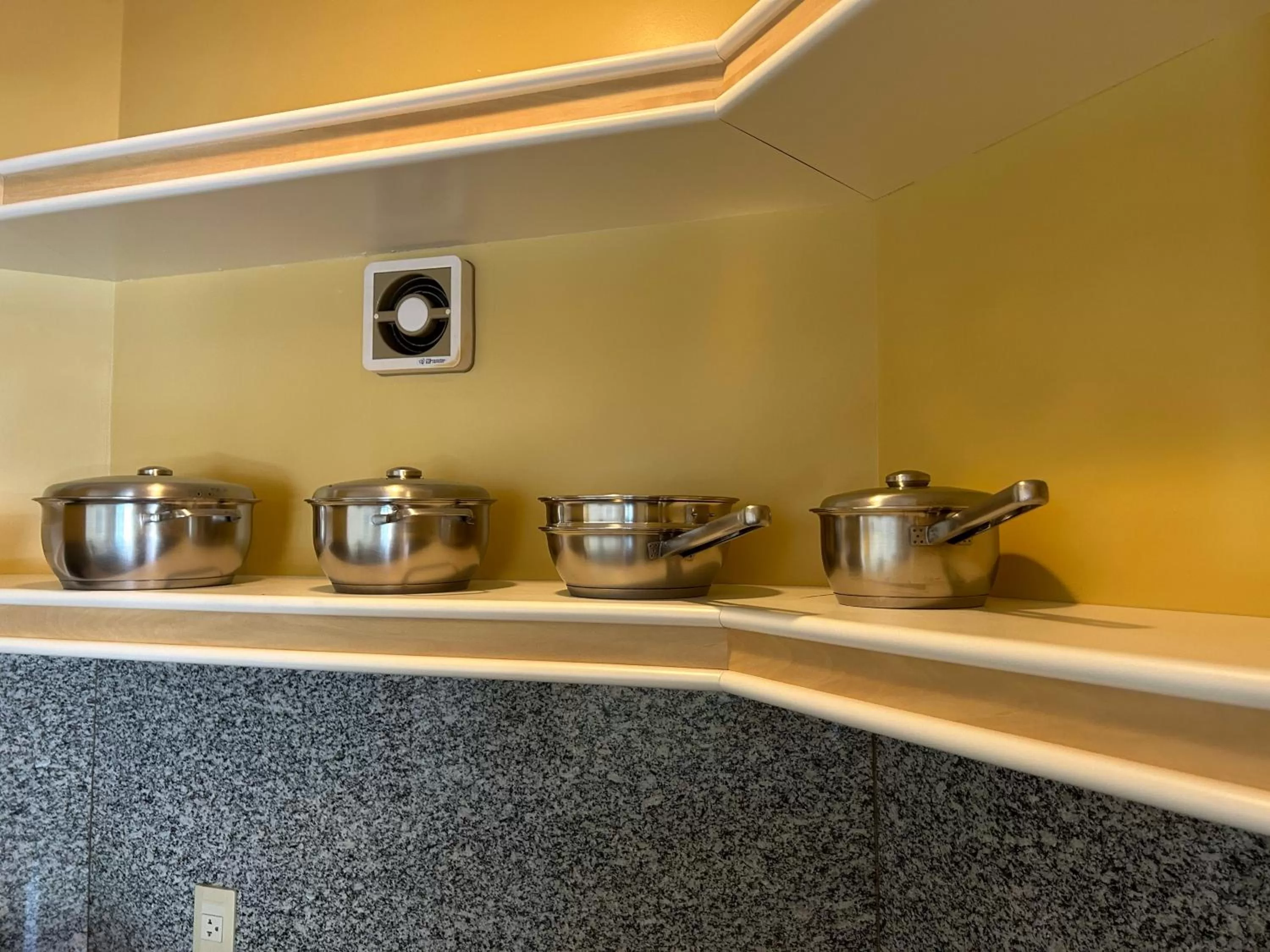 Kitchen or kitchenette in Golfinhos Apart Hotel