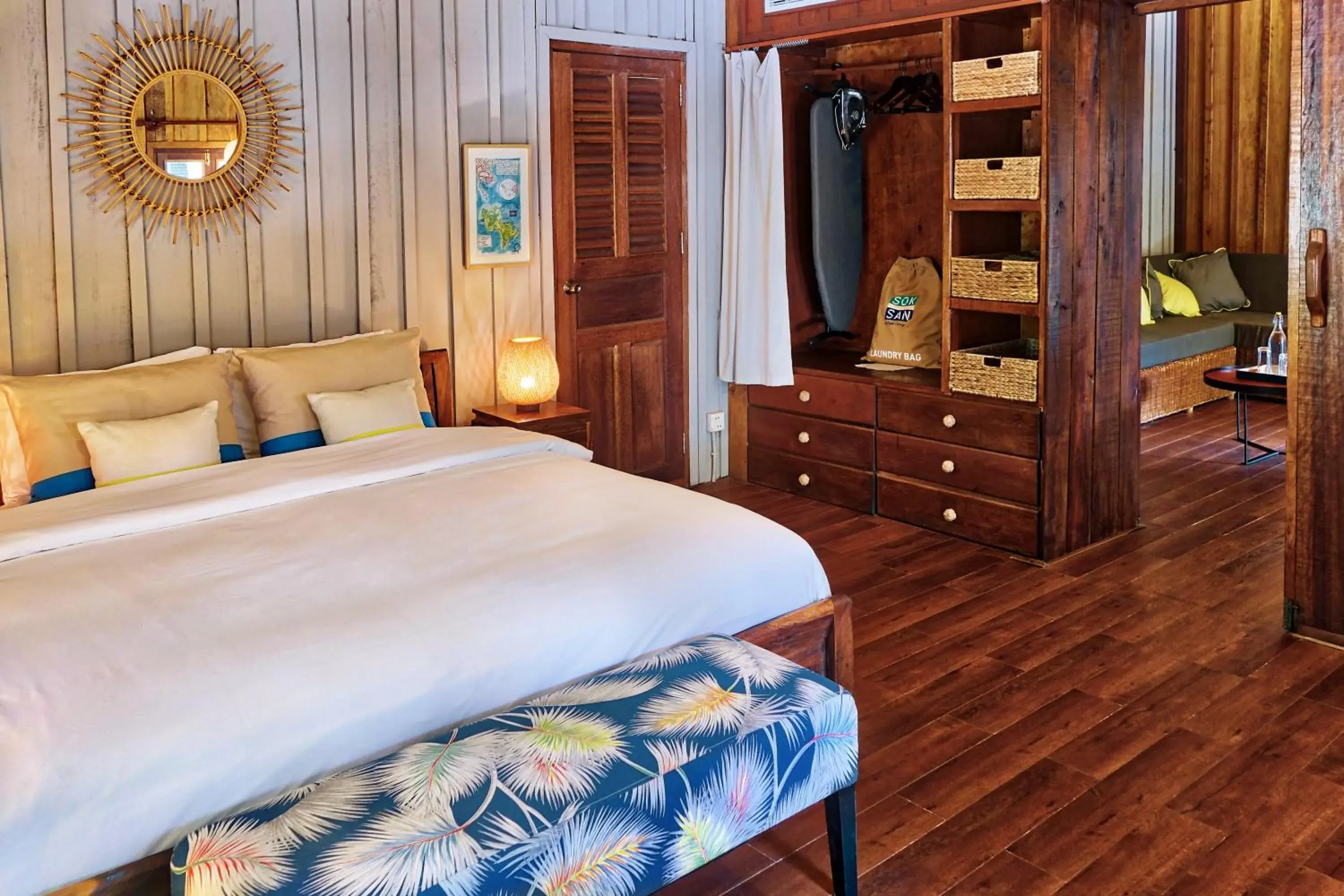 Living room, Bed in Sok San Beach Resort Living room, Bed in Sok San Beach Resort