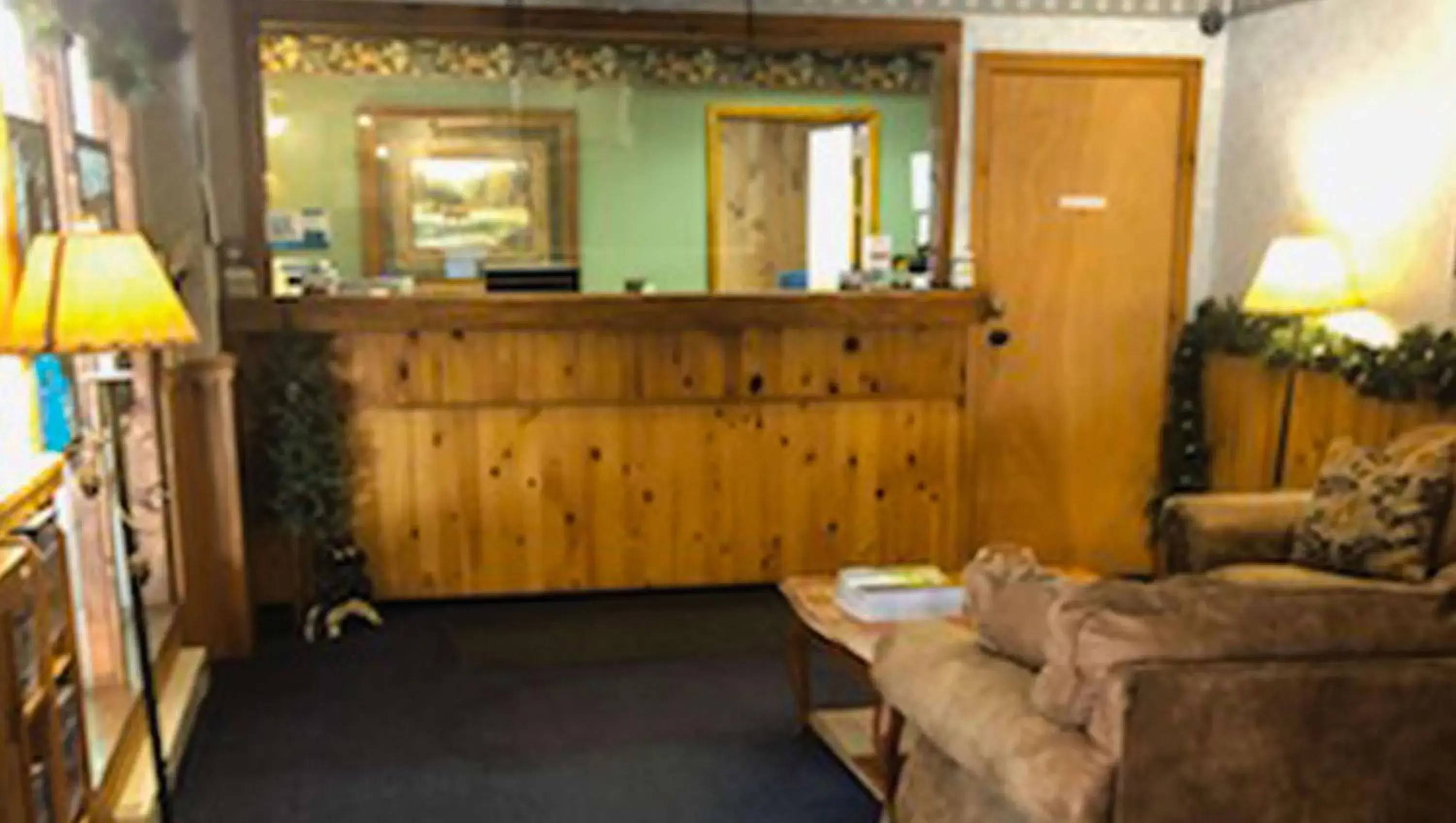Lobby or reception in Adirondack Lodge Old Forge Lobby or reception in Adirondack Lodge Old Forge