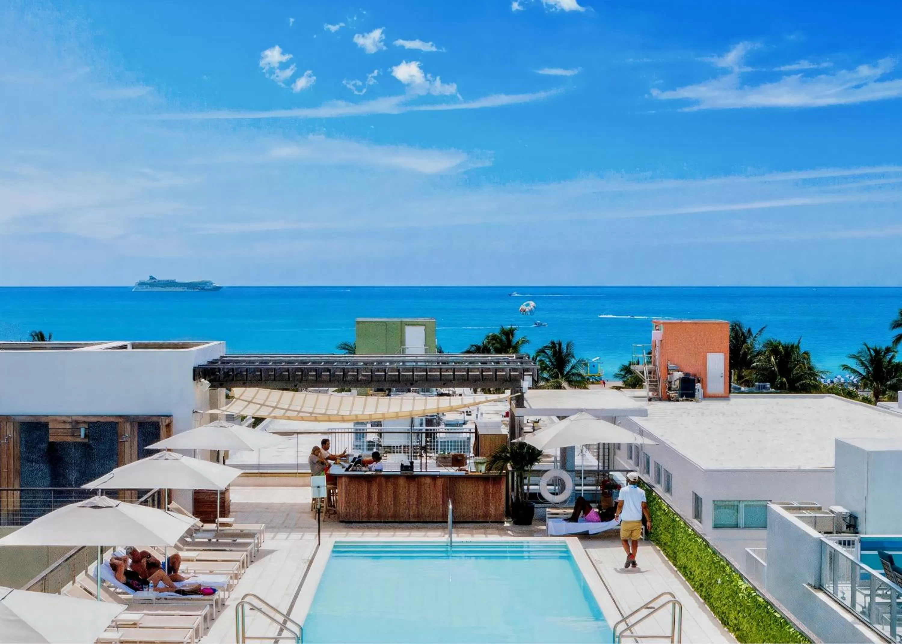Swimming pool in The Betsy Hotel, South Beach