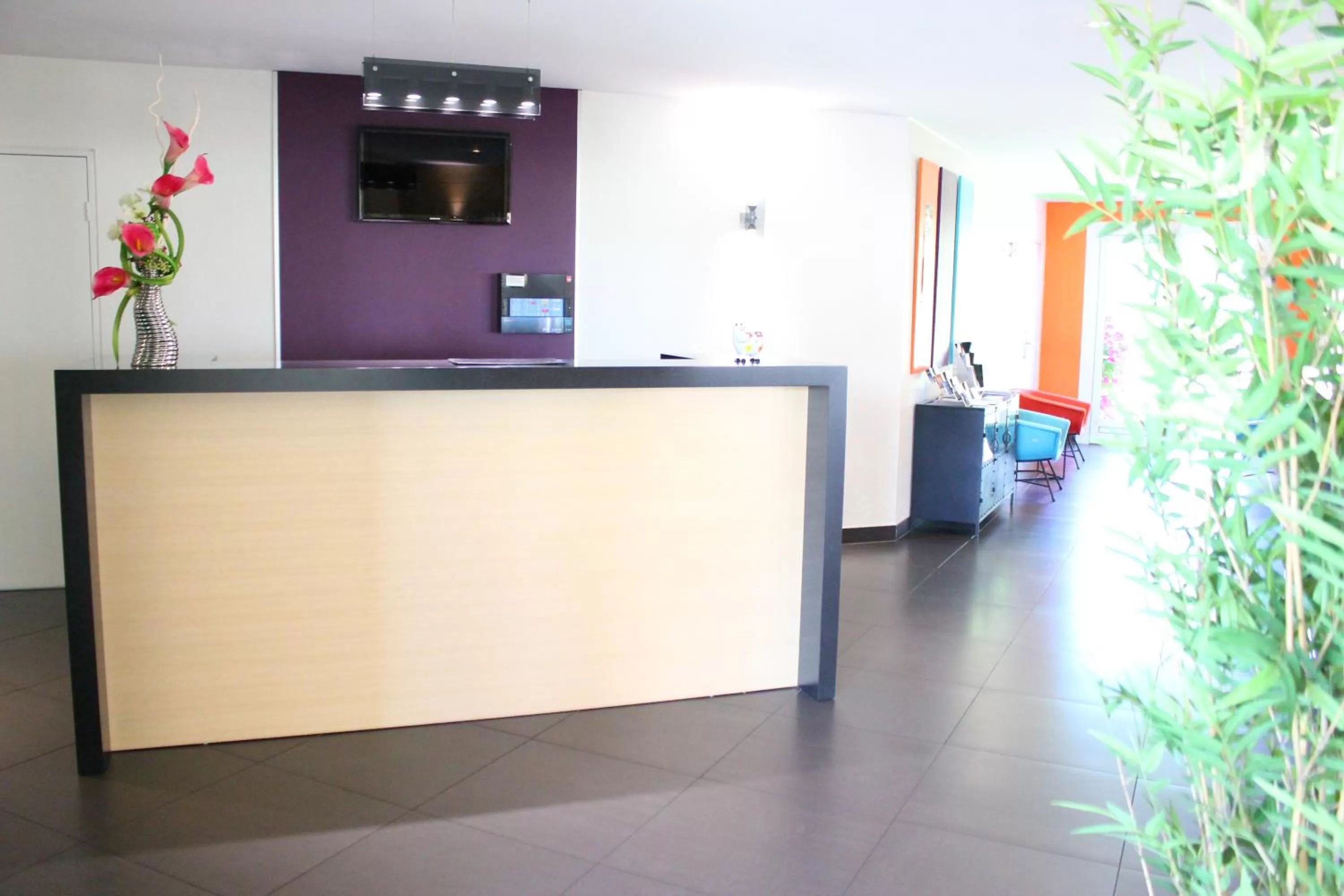 Lobby or reception in Hôtel Relais d'Étretat