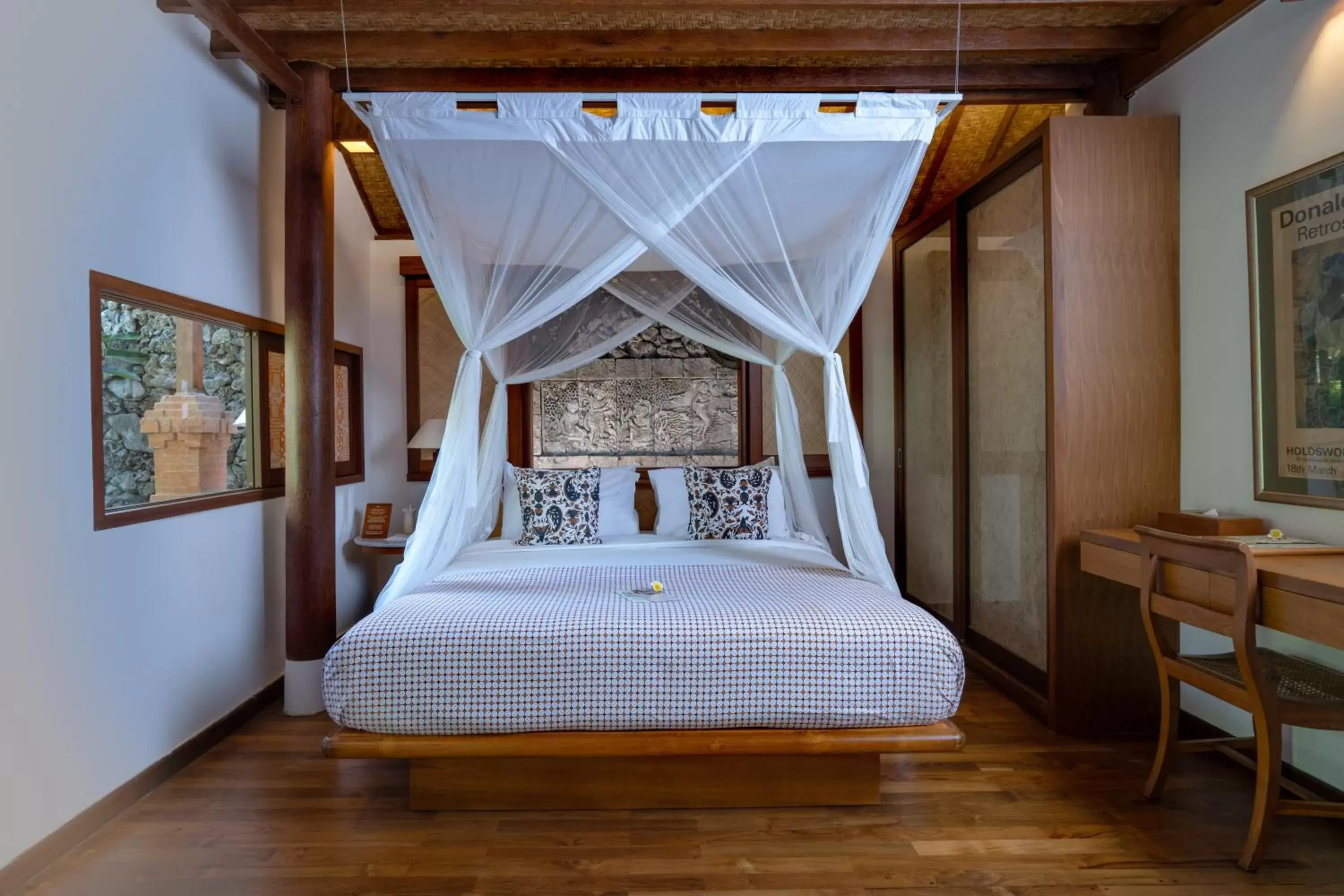 Bed in Tandjung Sari Hotel
