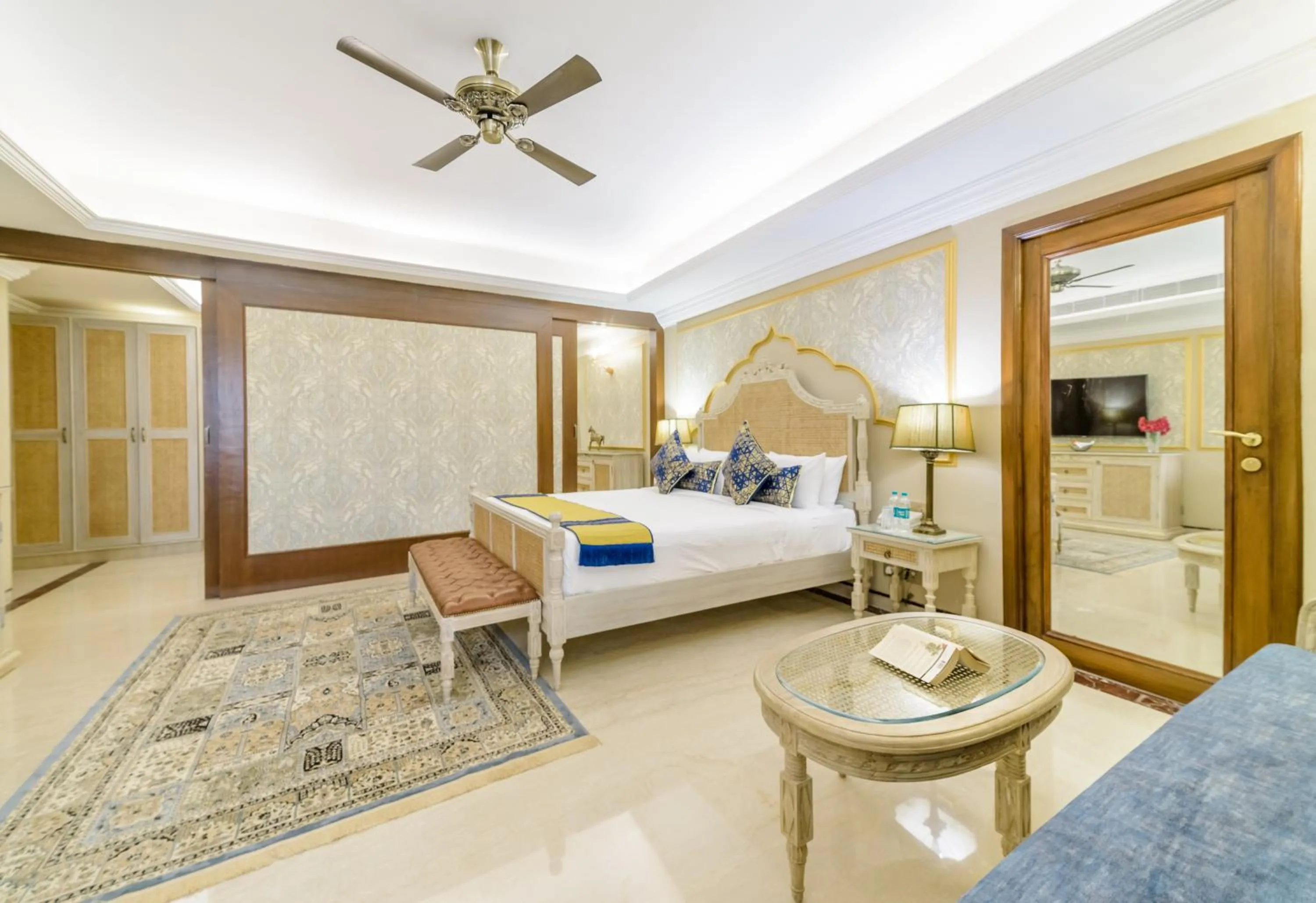 Photo of the whole room, Bed in Fort Rajwada,Jaisalmer